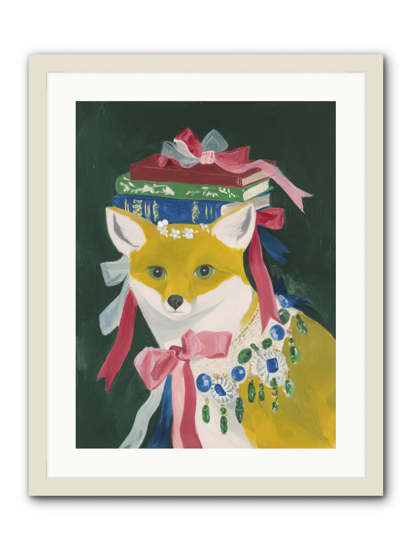 Duchess of Whispered Stories -- Framed Print - White 18x24