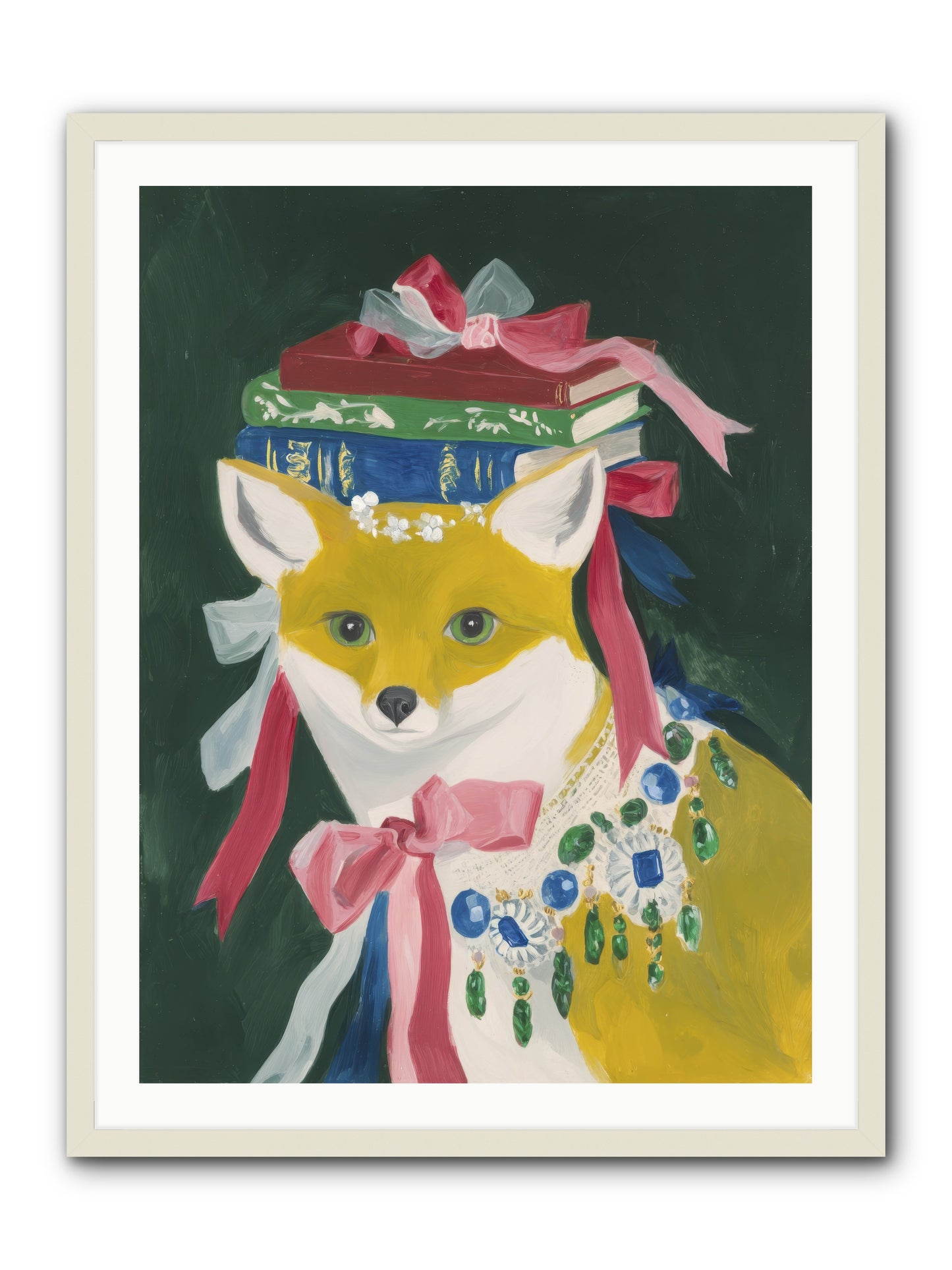 Duchess of Whispered Stories -- Framed Print - White 30x40