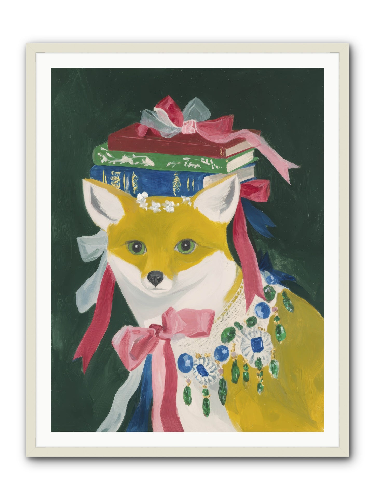 Duchess of Whispered Stories -- Framed Print - White 36x48