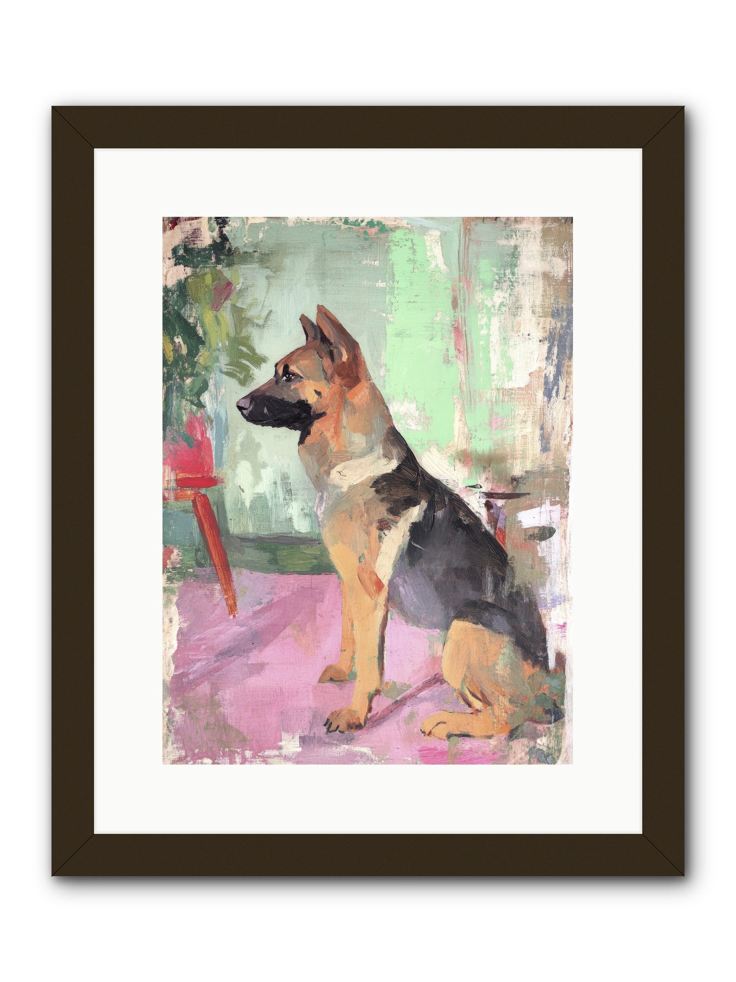 Duke -- Framed Print - Black 12x16