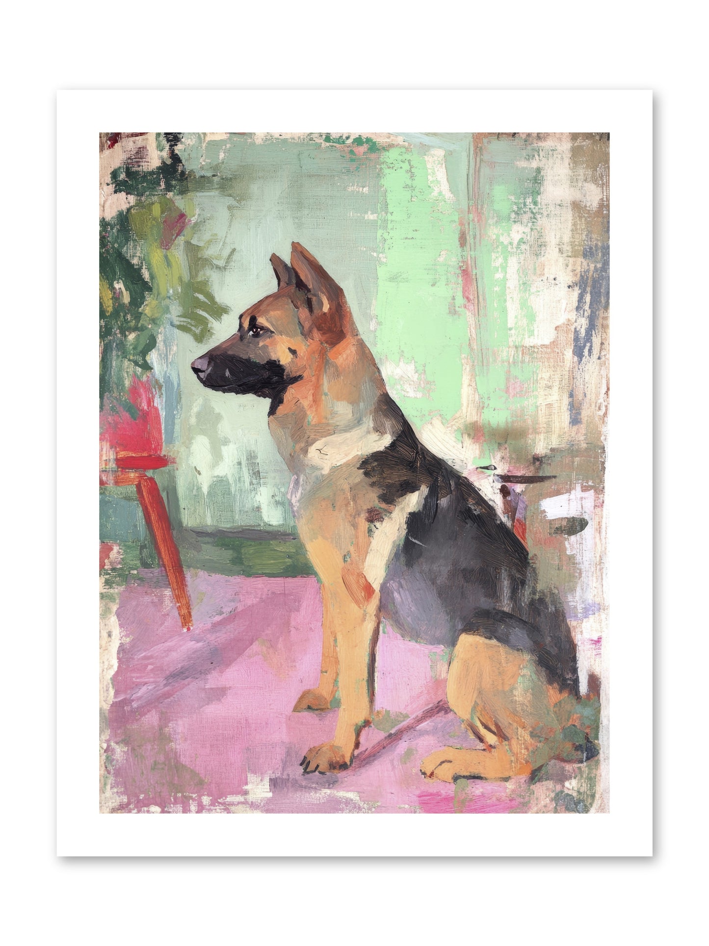 Duke -- Loose Canvas Print 12x16