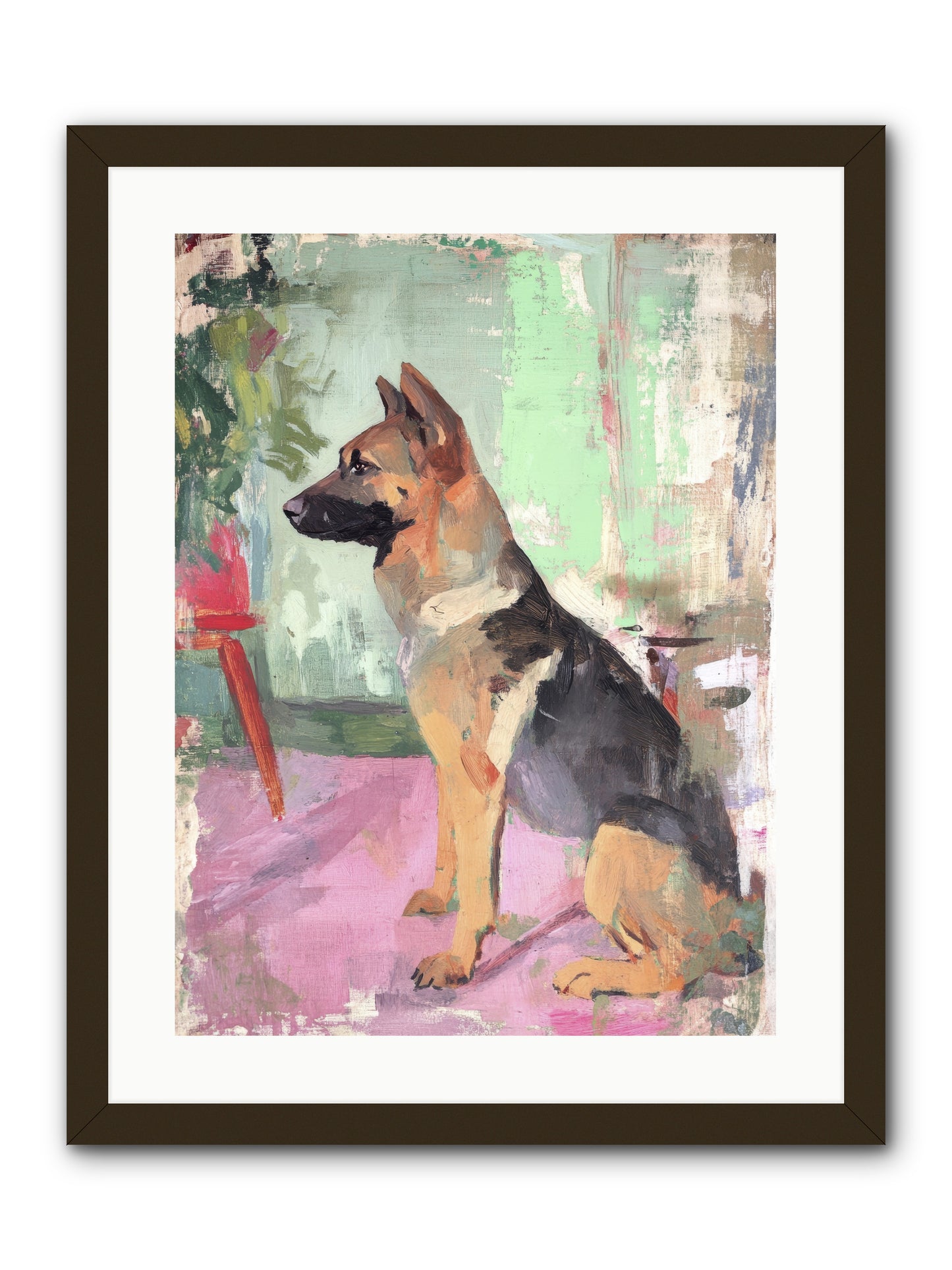 Duke -- Framed Print - Black 18x24
