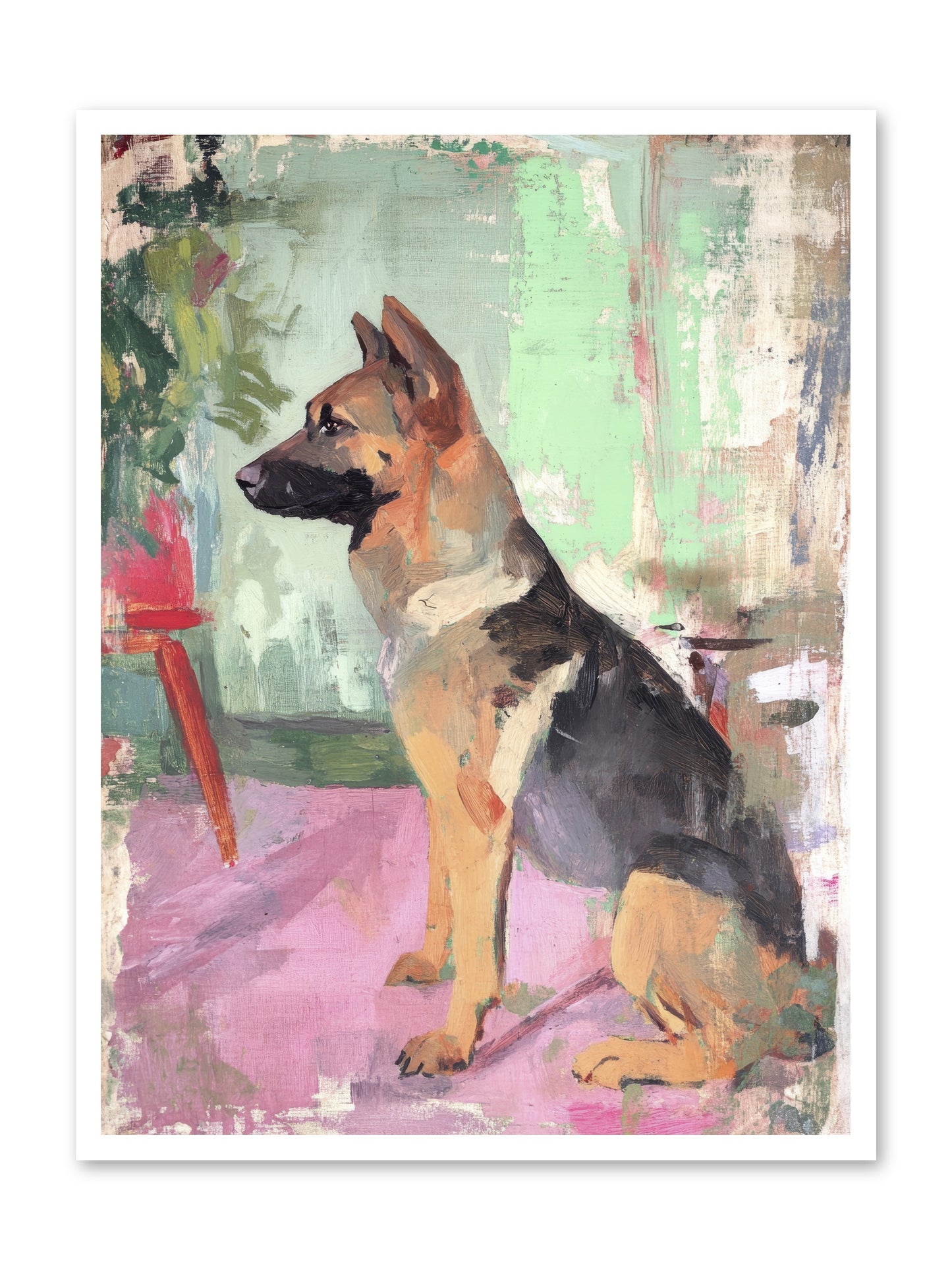 Duke -- Loose Canvas Print 30x40