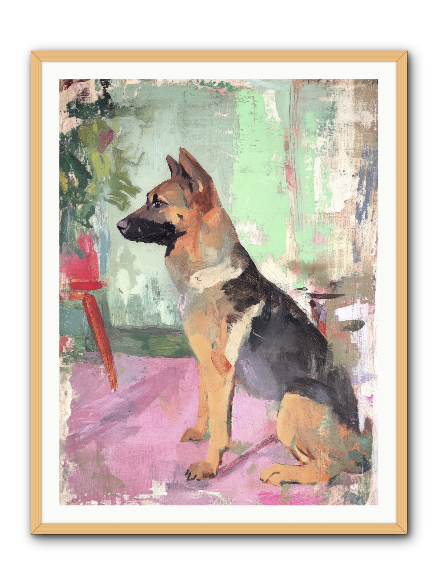 Duke -- Framed Print - Natural 36x48