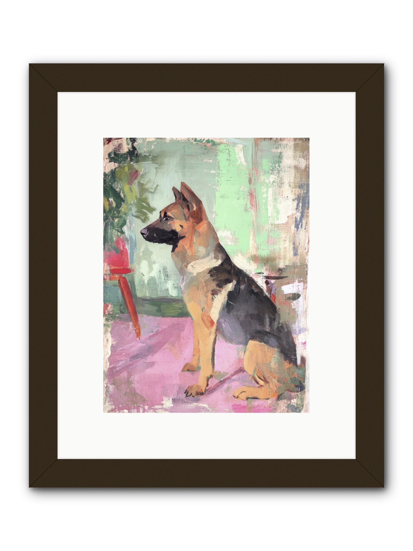 Duke -- Framed Print - Black 9x12