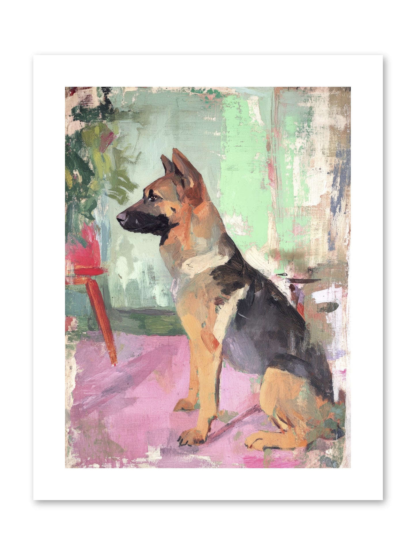 Duke -- Paper Print 9x12