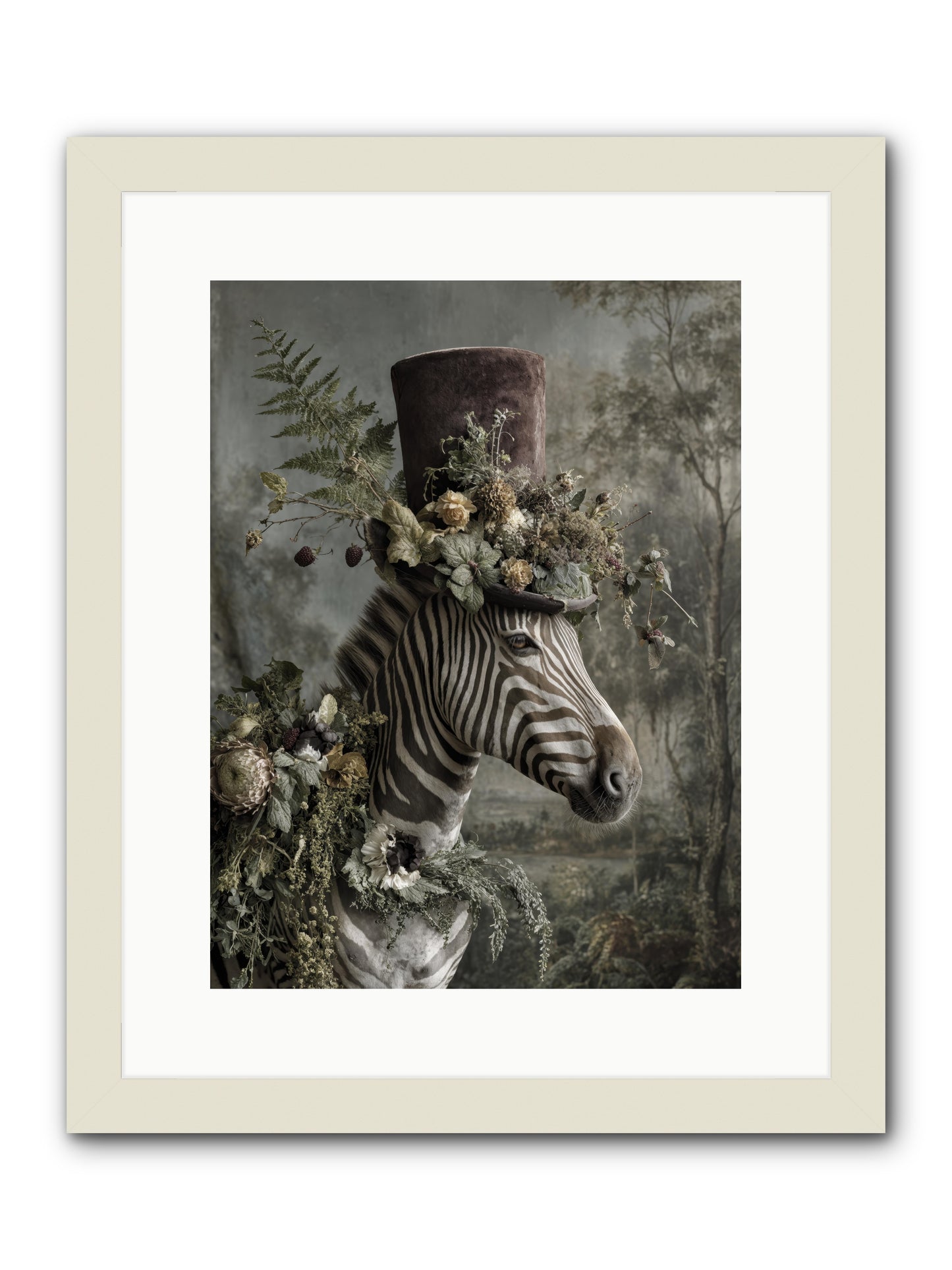Dulcet -- Framed Print - White 12x16
