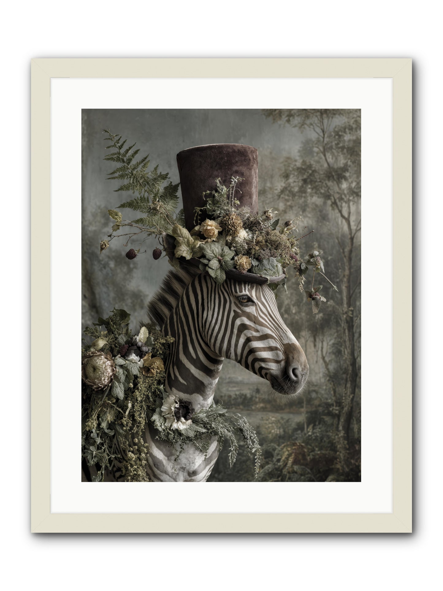 Dulcet -- Framed Print - White 18x24