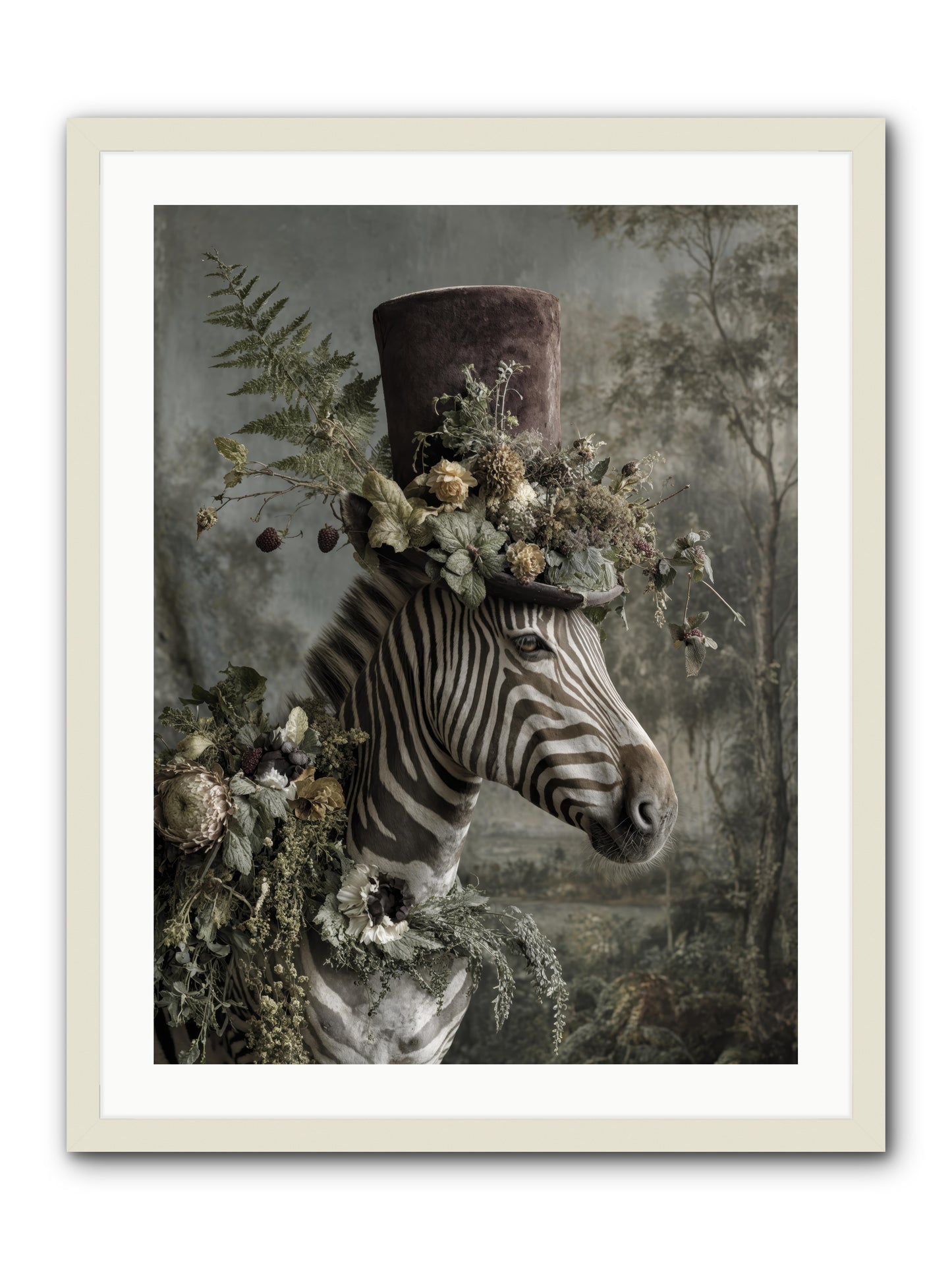 Dulcet -- Framed Print - White 24x32