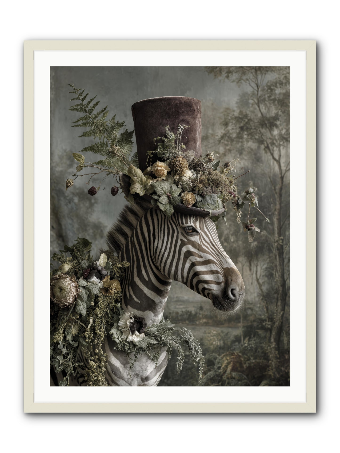 Dulcet -- Framed Print - White 30x40