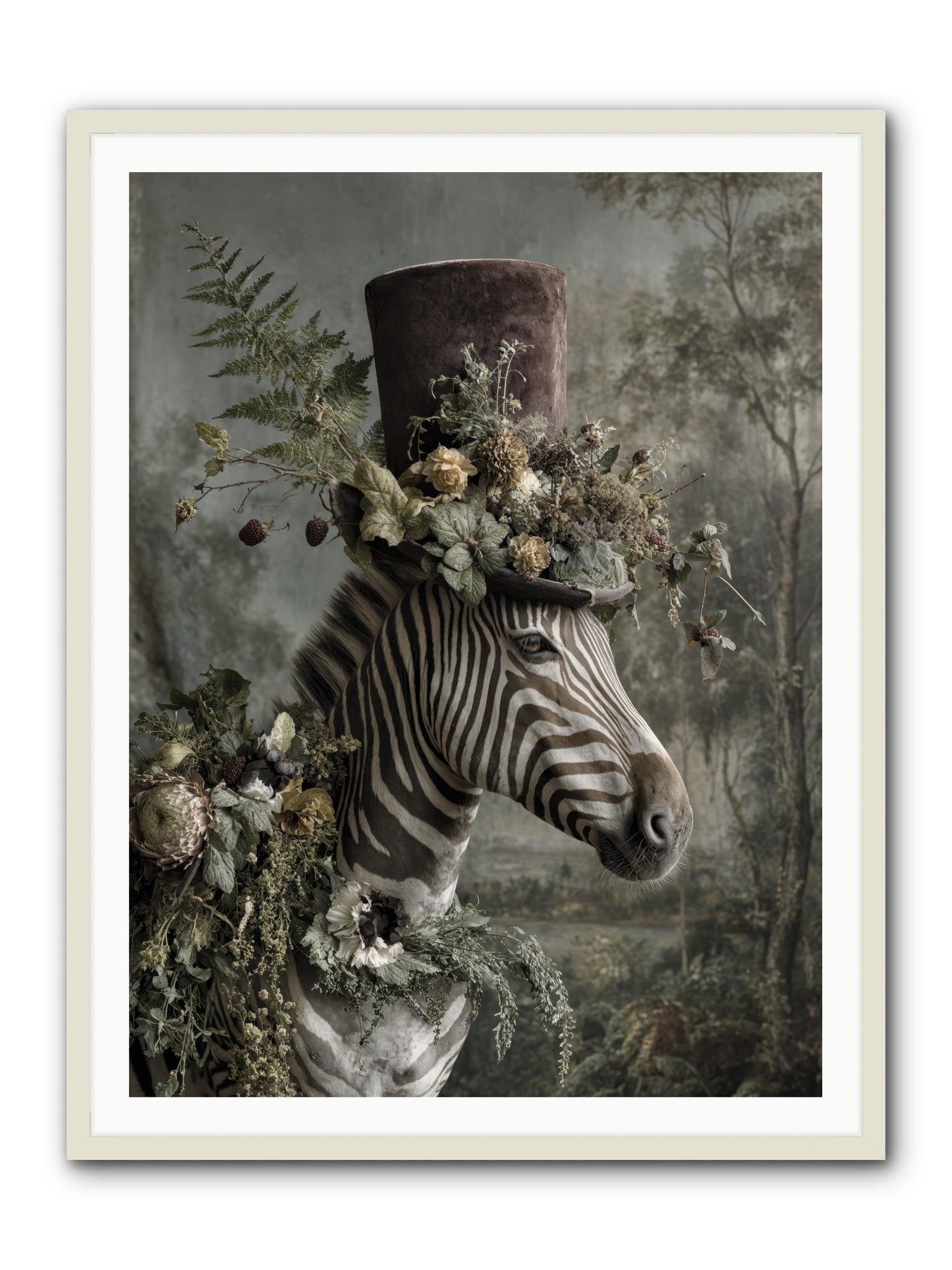 Dulcet -- Framed Print - White 36x48
