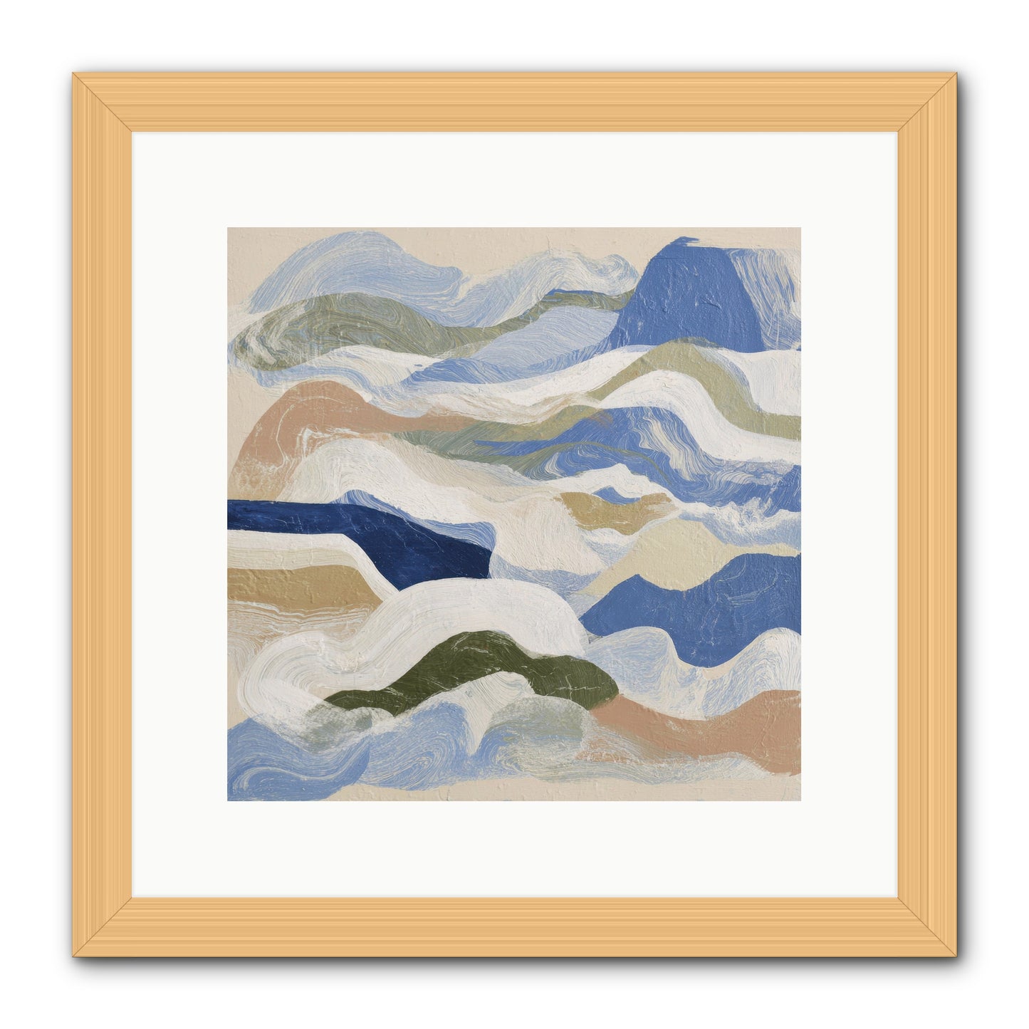 Dune Cloak -- Framed Print - Natural 12x12