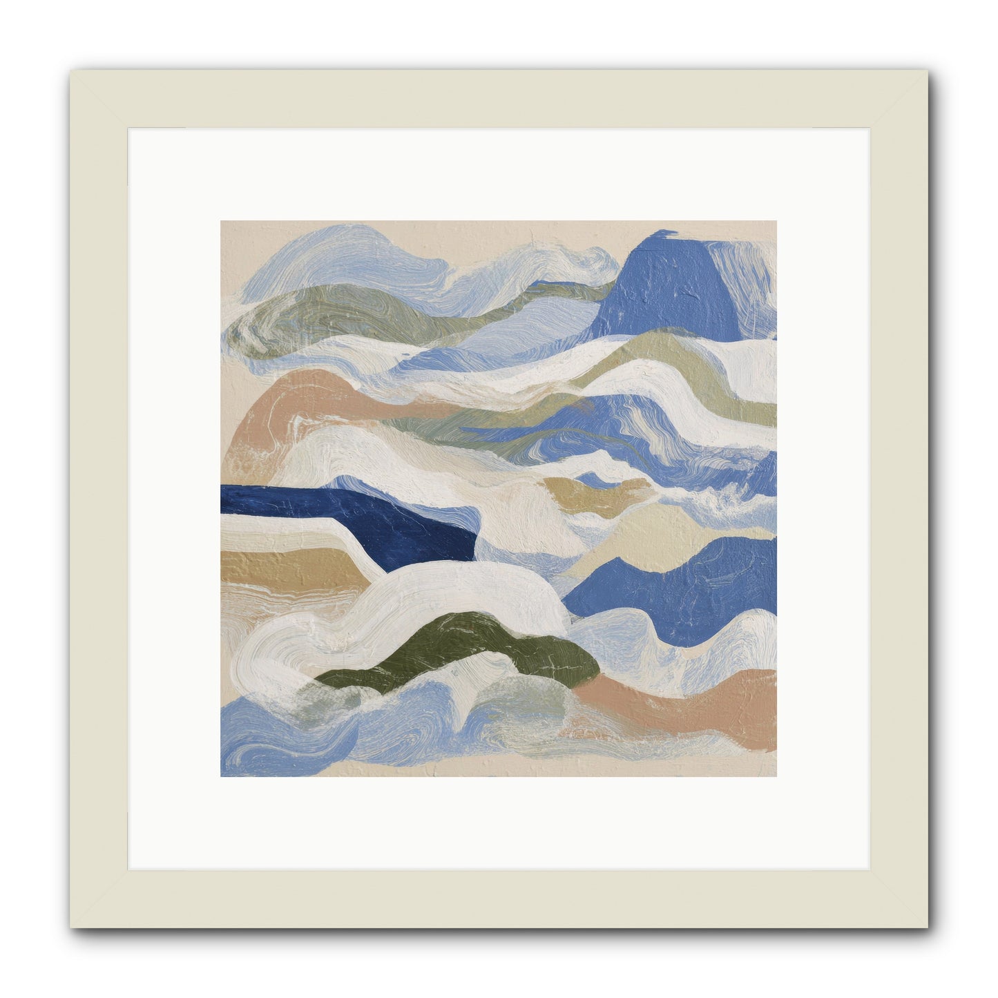 Dune Cloak -- Framed Print - White 12x12