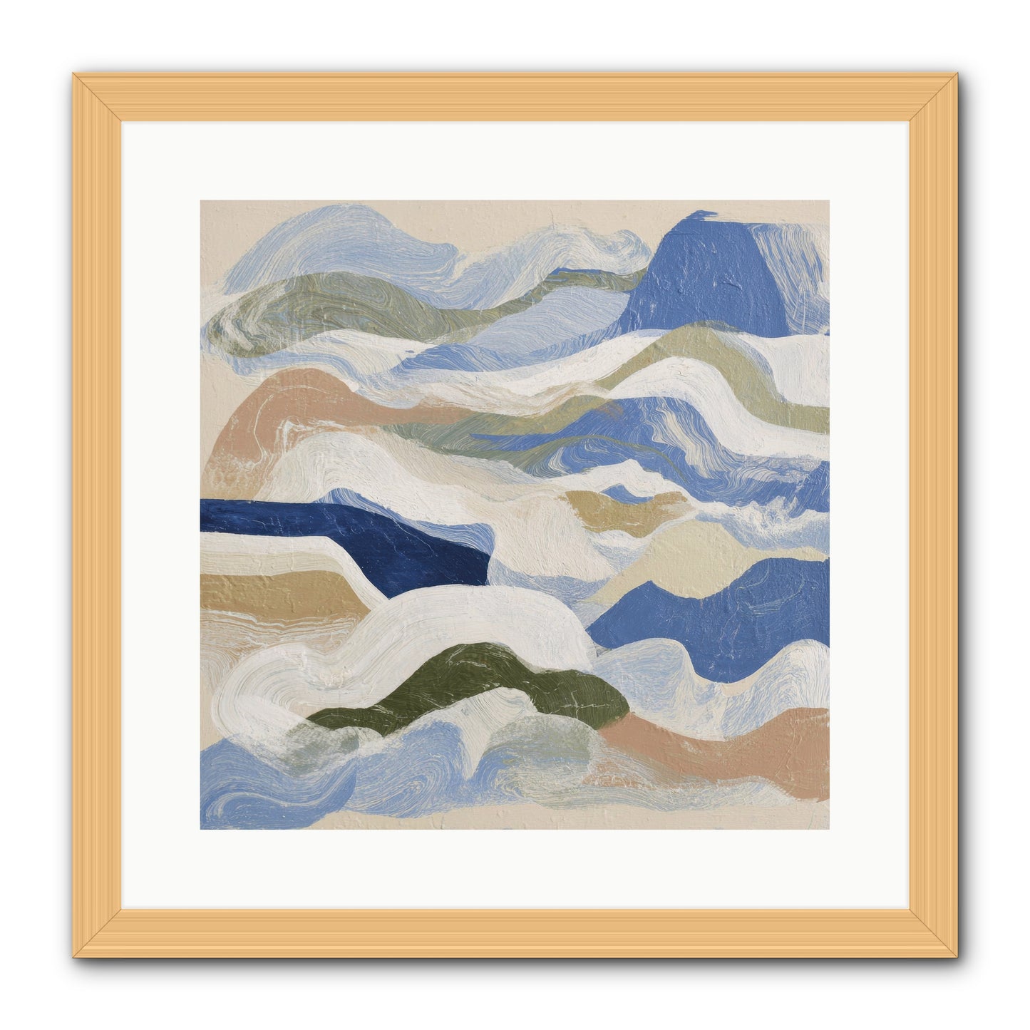 Dune Cloak -- Framed Print - Natural 16x16
