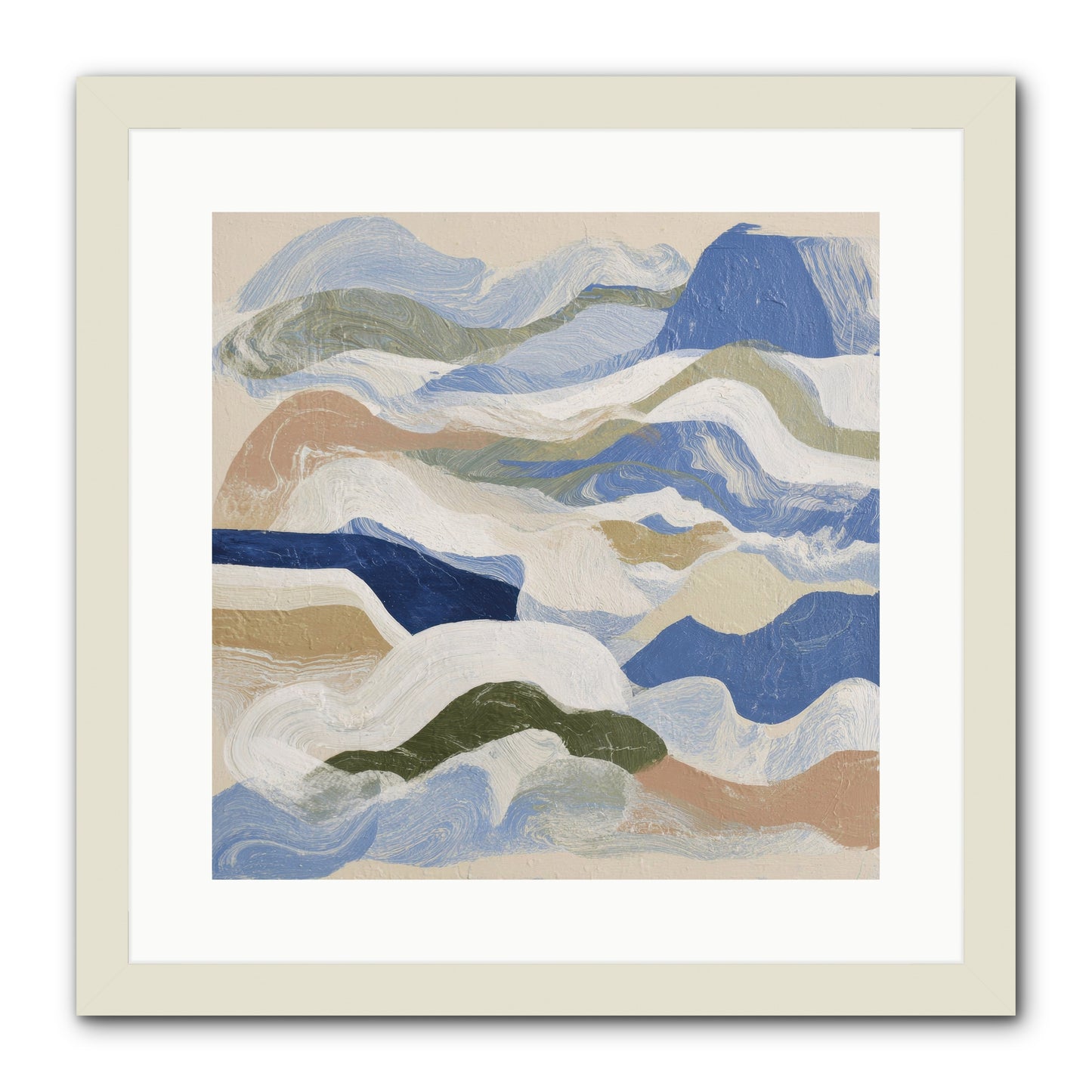 Dune Cloak -- Framed Print - White 16x16