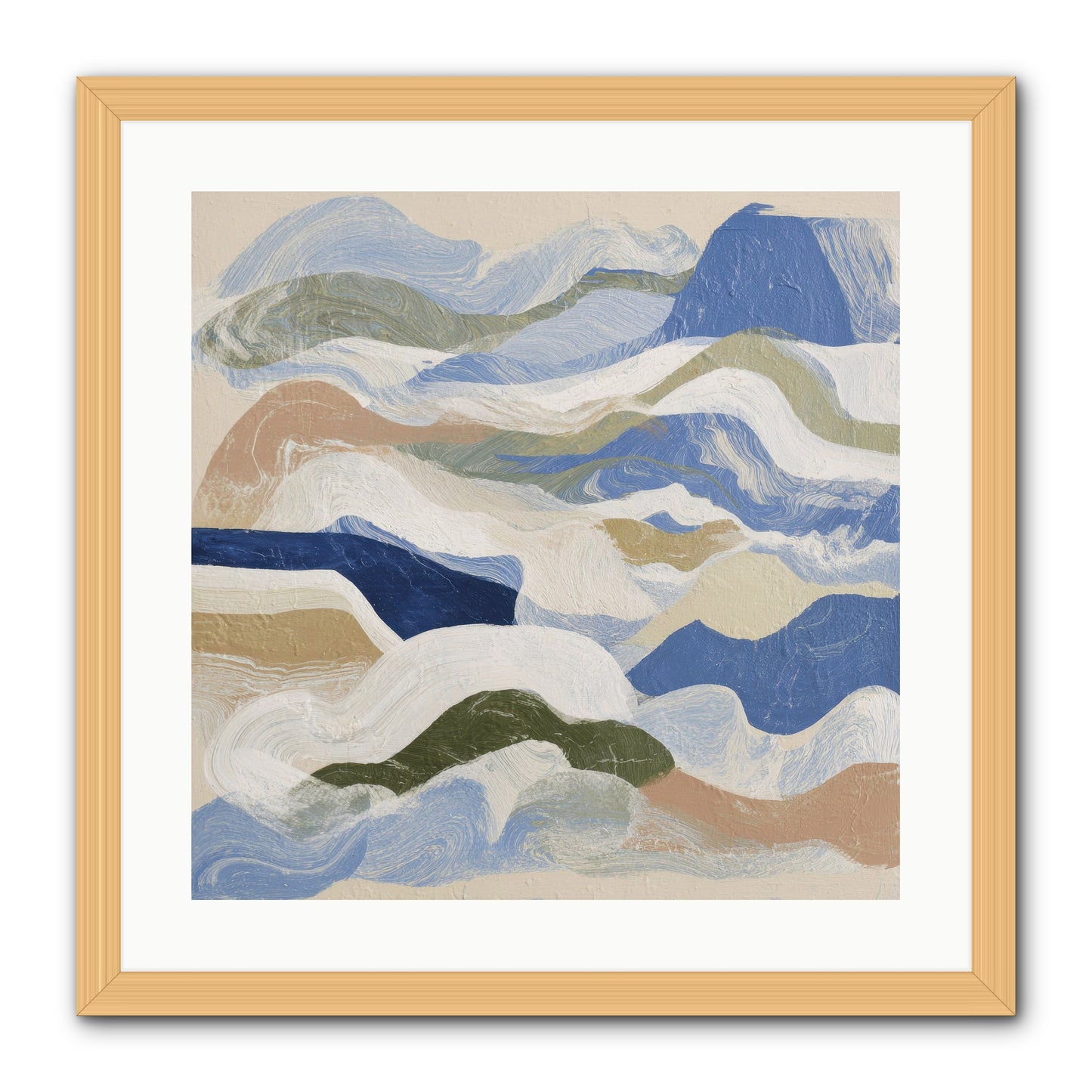 Dune Cloak -- Framed Print - Natural 20x20