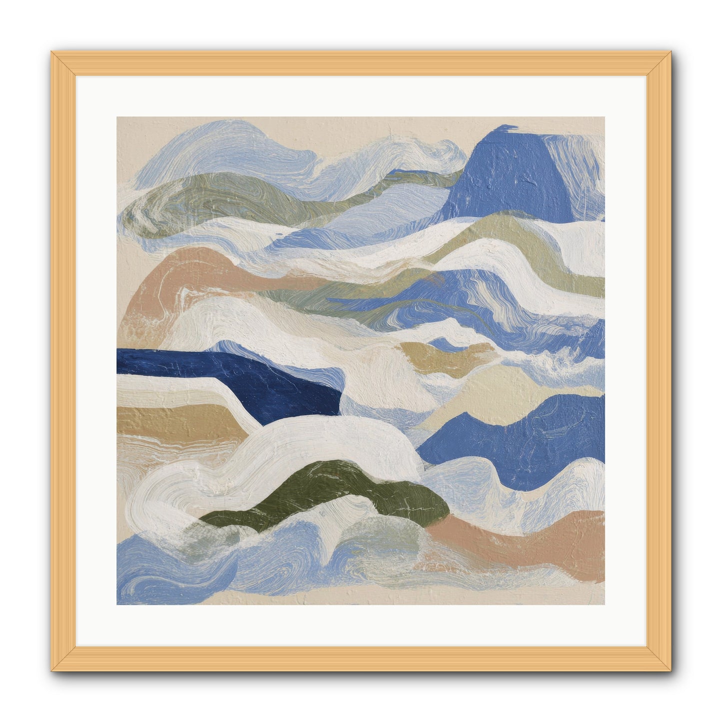 Dune Cloak -- Framed Print - Natural 24x24