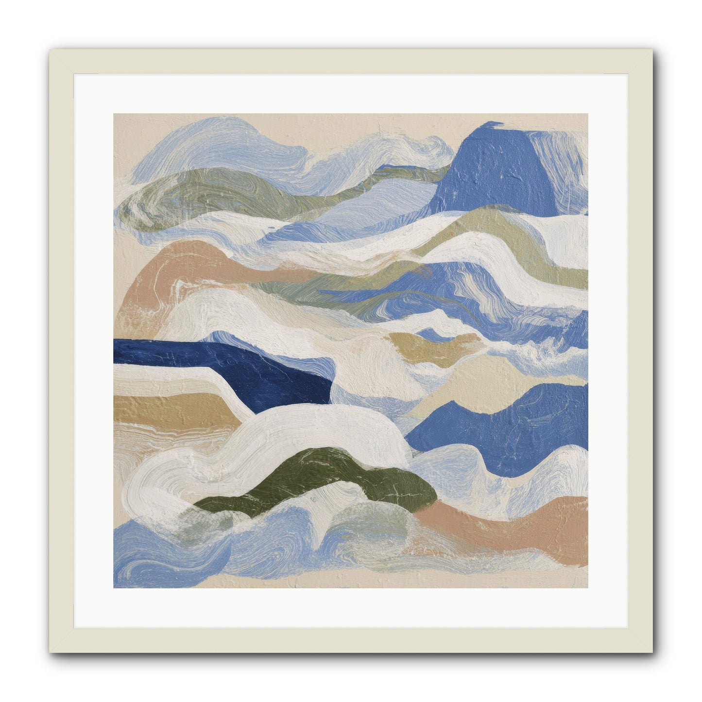 Dune Cloak -- Framed Print - White 24x24