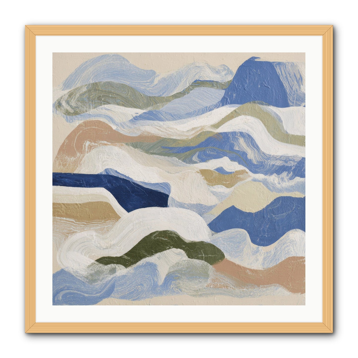 Dune Cloak -- Framed Print - Natural 30x30