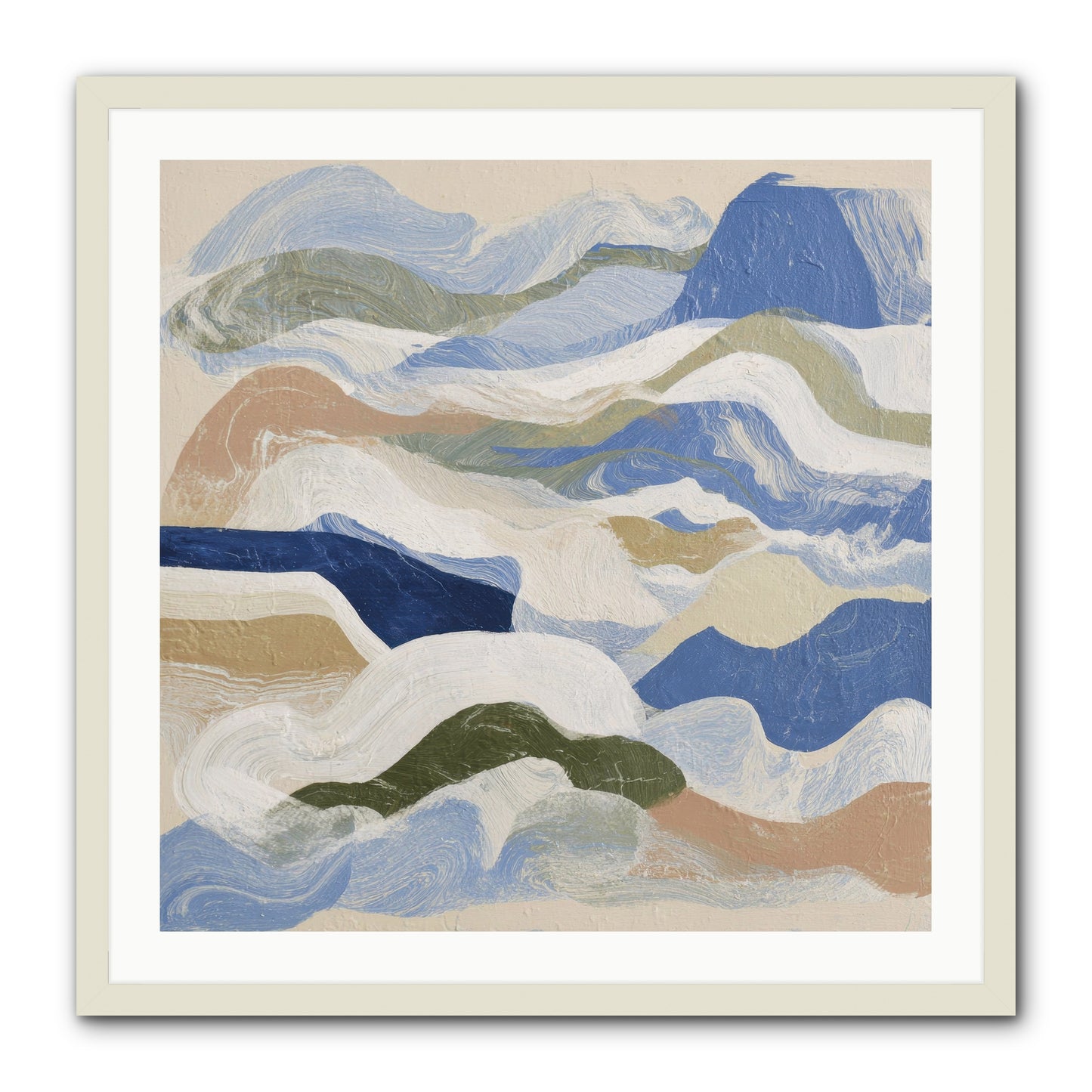 Dune Cloak -- Framed Print - White 30x30
