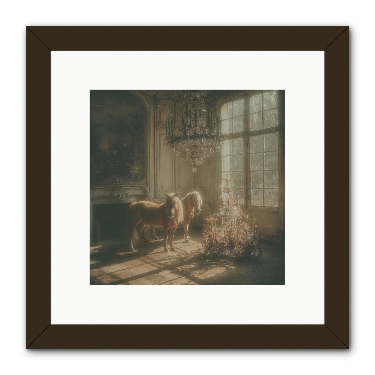 Dusk Made of Honey -- Framed Print - Black 10x10