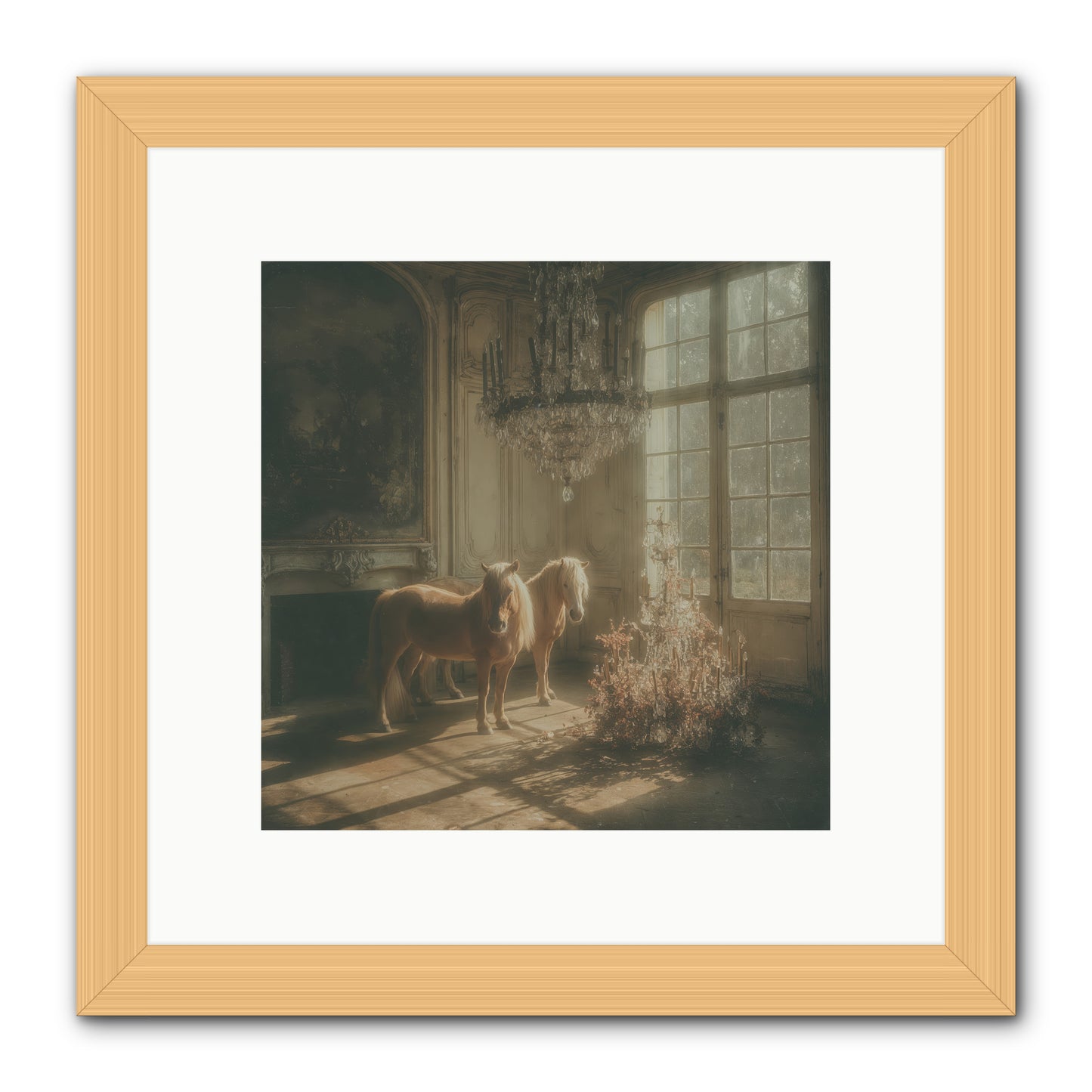 Dusk Made of Honey -- Framed Print - Natural 10x10