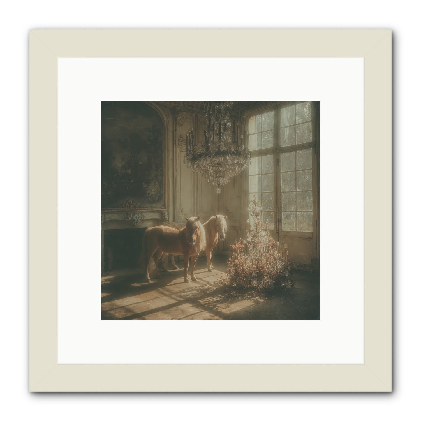 Dusk Made of Honey -- Framed Print - White 10x10