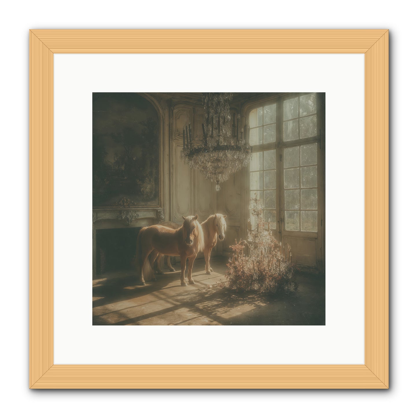 Dusk Made of Honey -- Framed Print - Natural 12x12