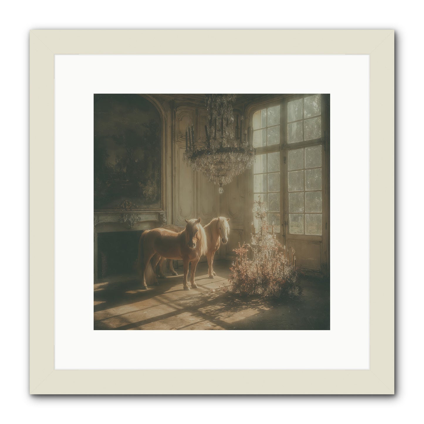 Dusk Made of Honey -- Framed Print - White 12x12