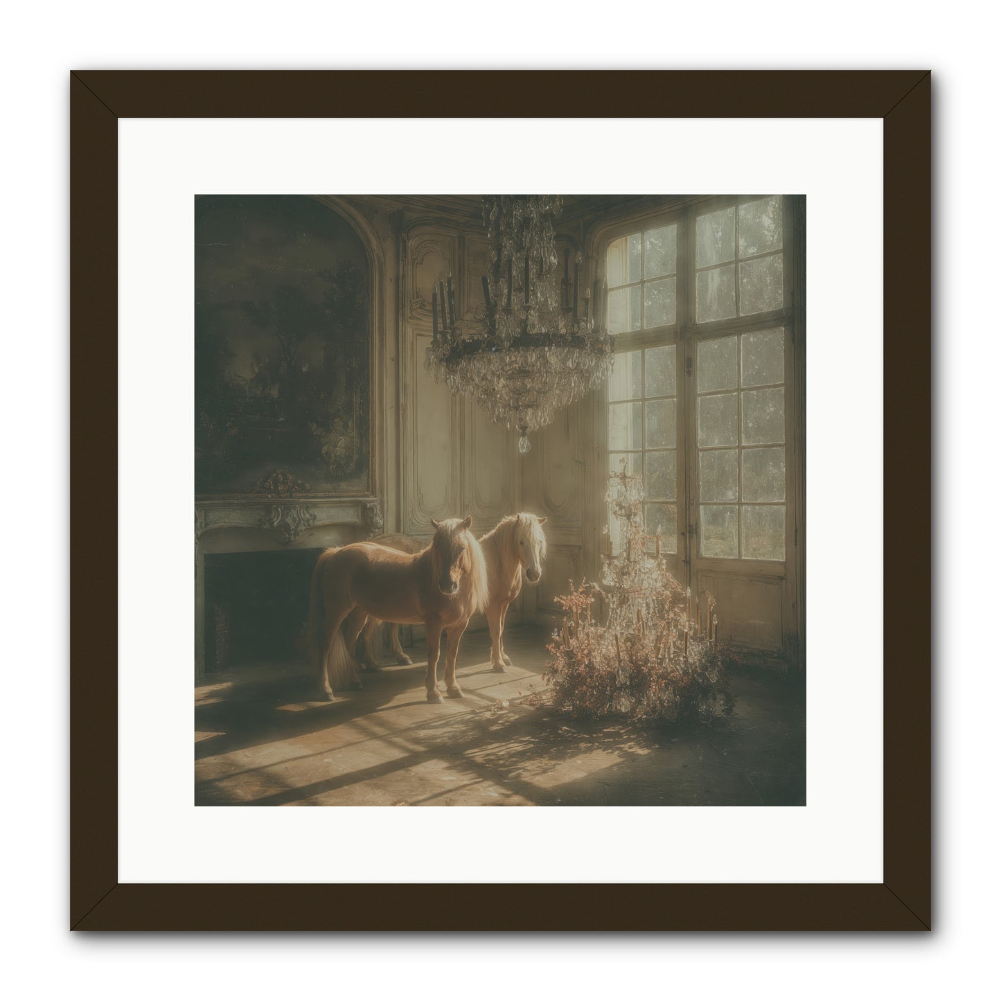 Dusk Made of Honey -- Framed Print - Black 16x16