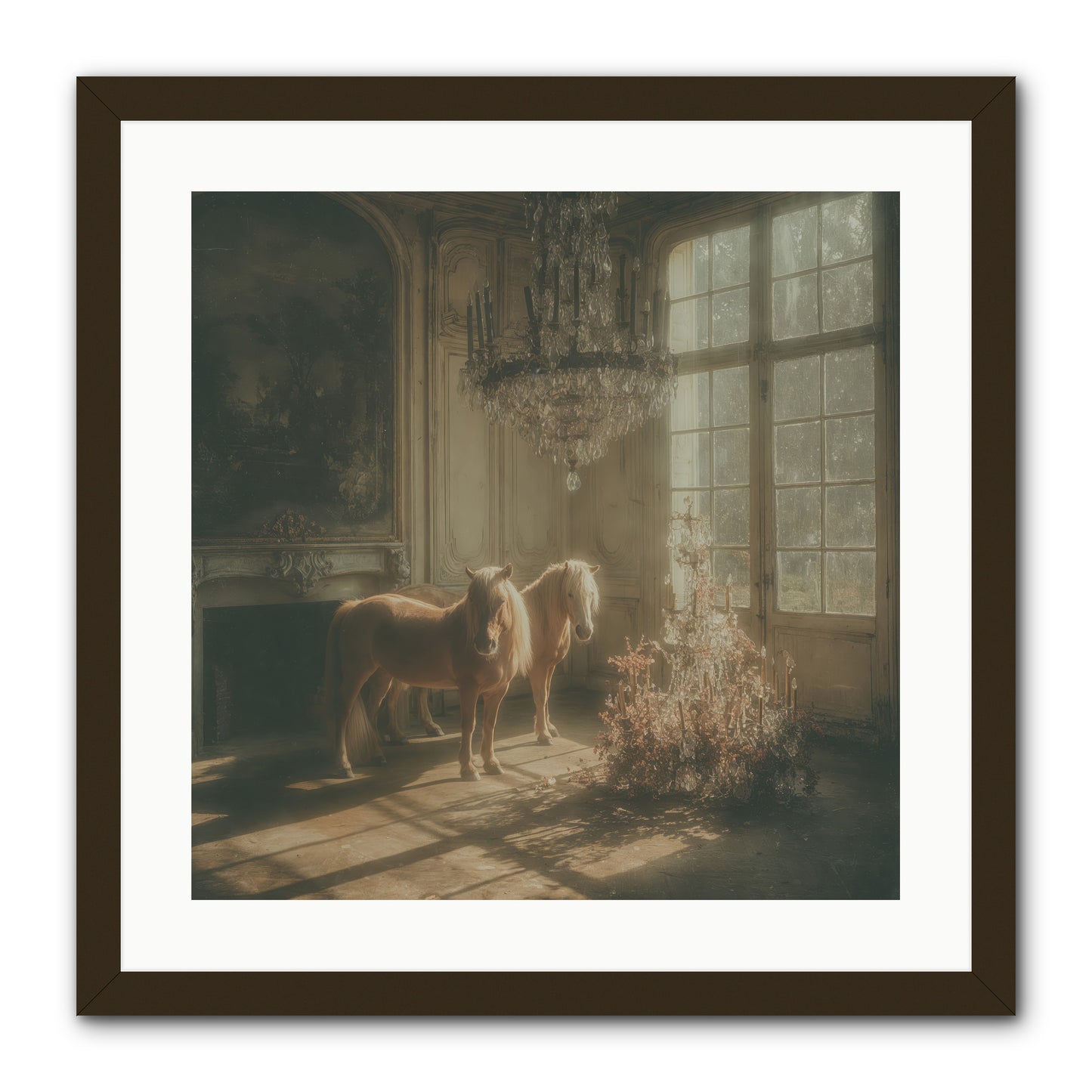 Dusk Made of Honey -- Framed Print - Black 20x20