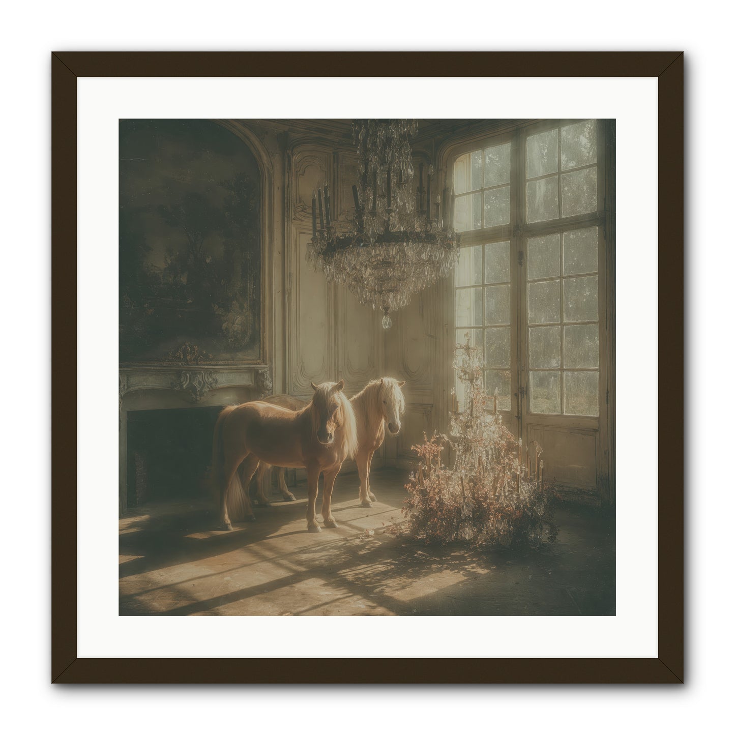 Dusk Made of Honey -- Framed Print - Black 24x24