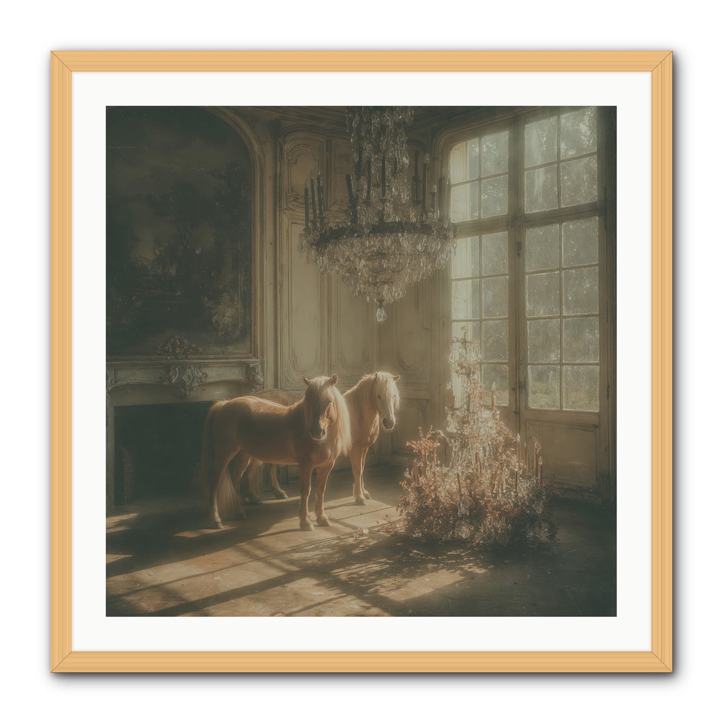 Dusk Made of Honey -- Framed Print - Natural 30x30