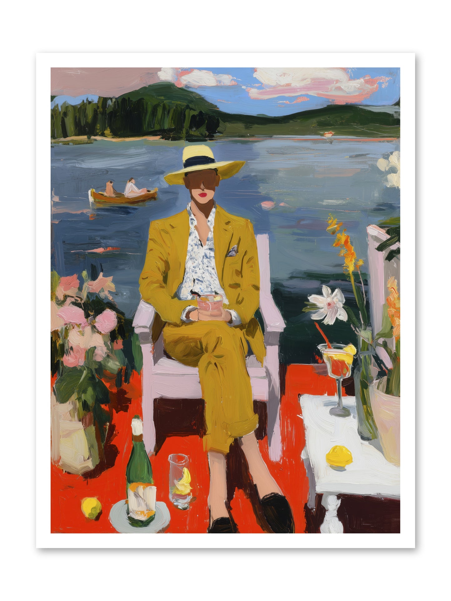 Dusk & Drinks -- Paper Print 24x32