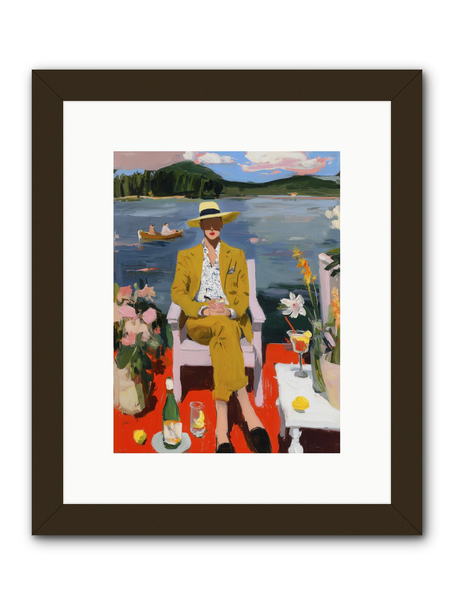 Dusk & Drinks -- Framed Print - Black 9x12
