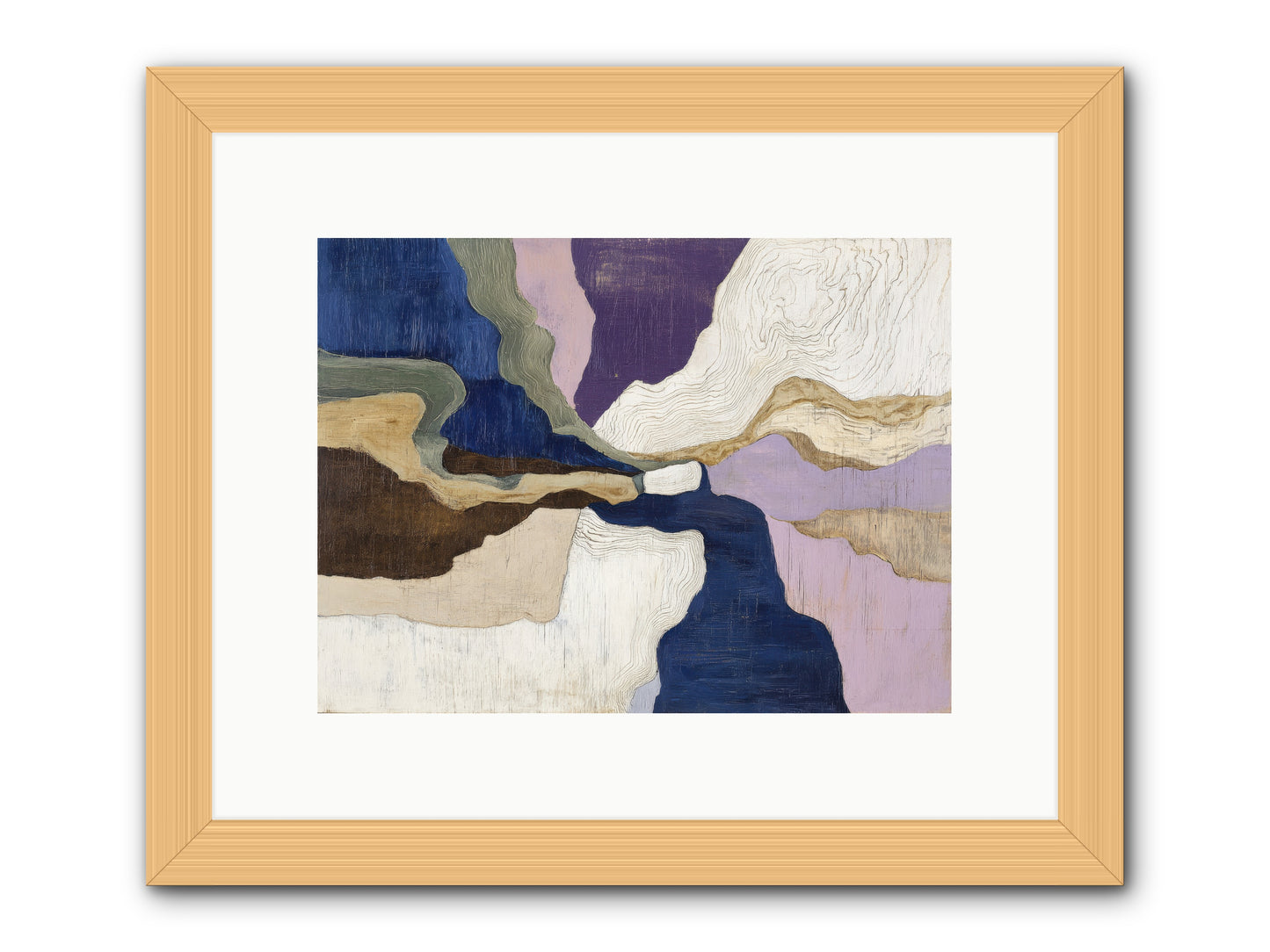 Duskfall Meadow -- Framed Print - Natural 12x9
