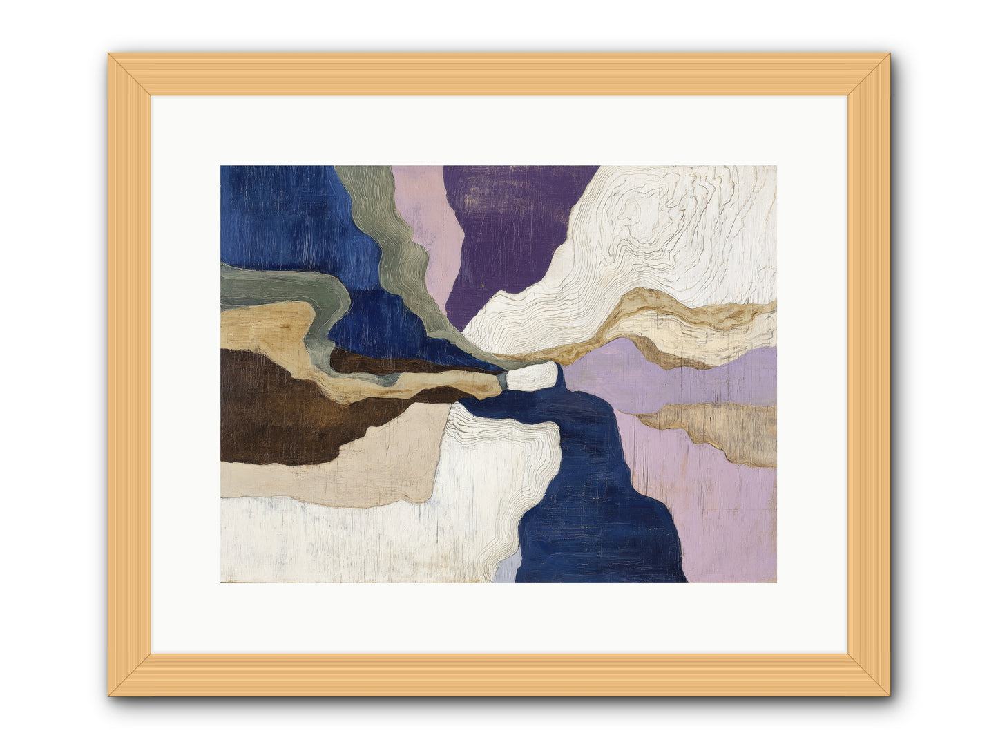 Duskfall Meadow -- Framed Print - Natural 16x12