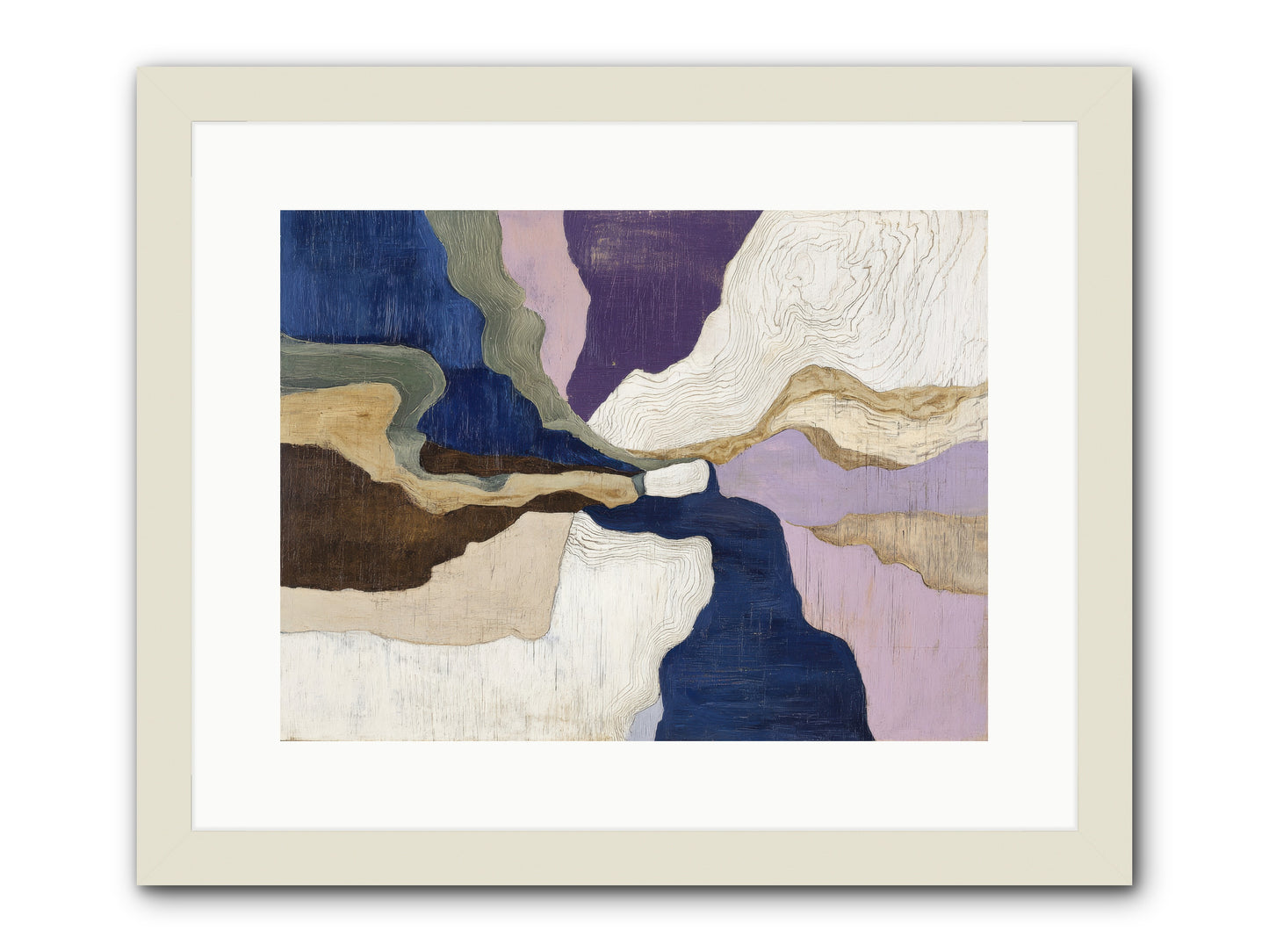 Duskfall Meadow -- Framed Print - White 16x12