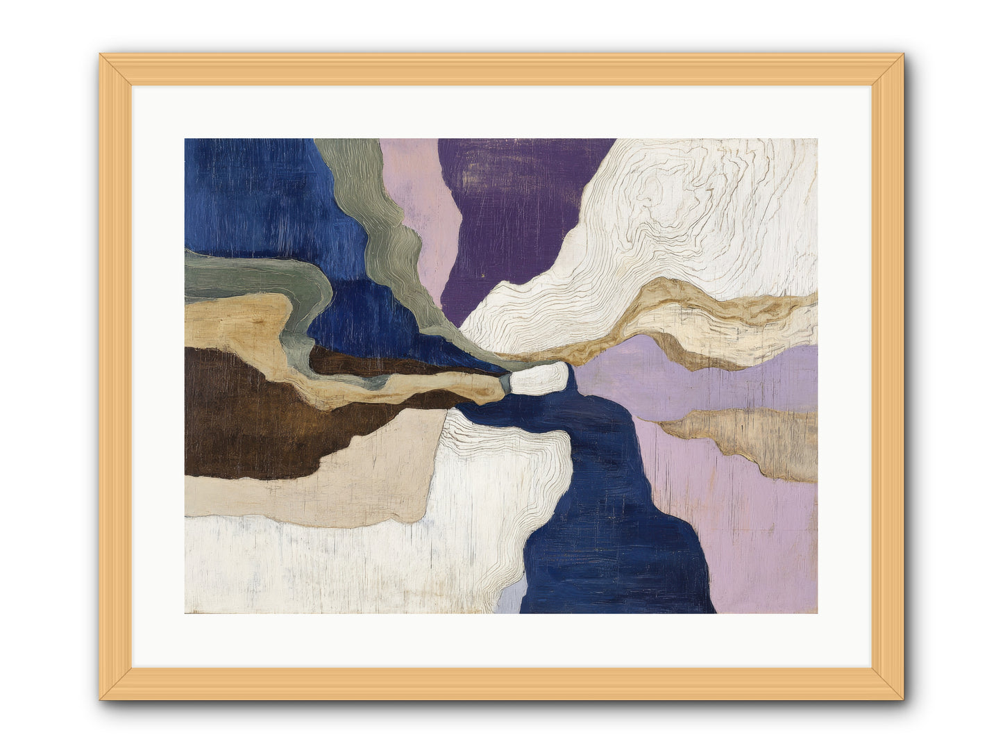 Duskfall Meadow -- Framed Print - Natural 24x18