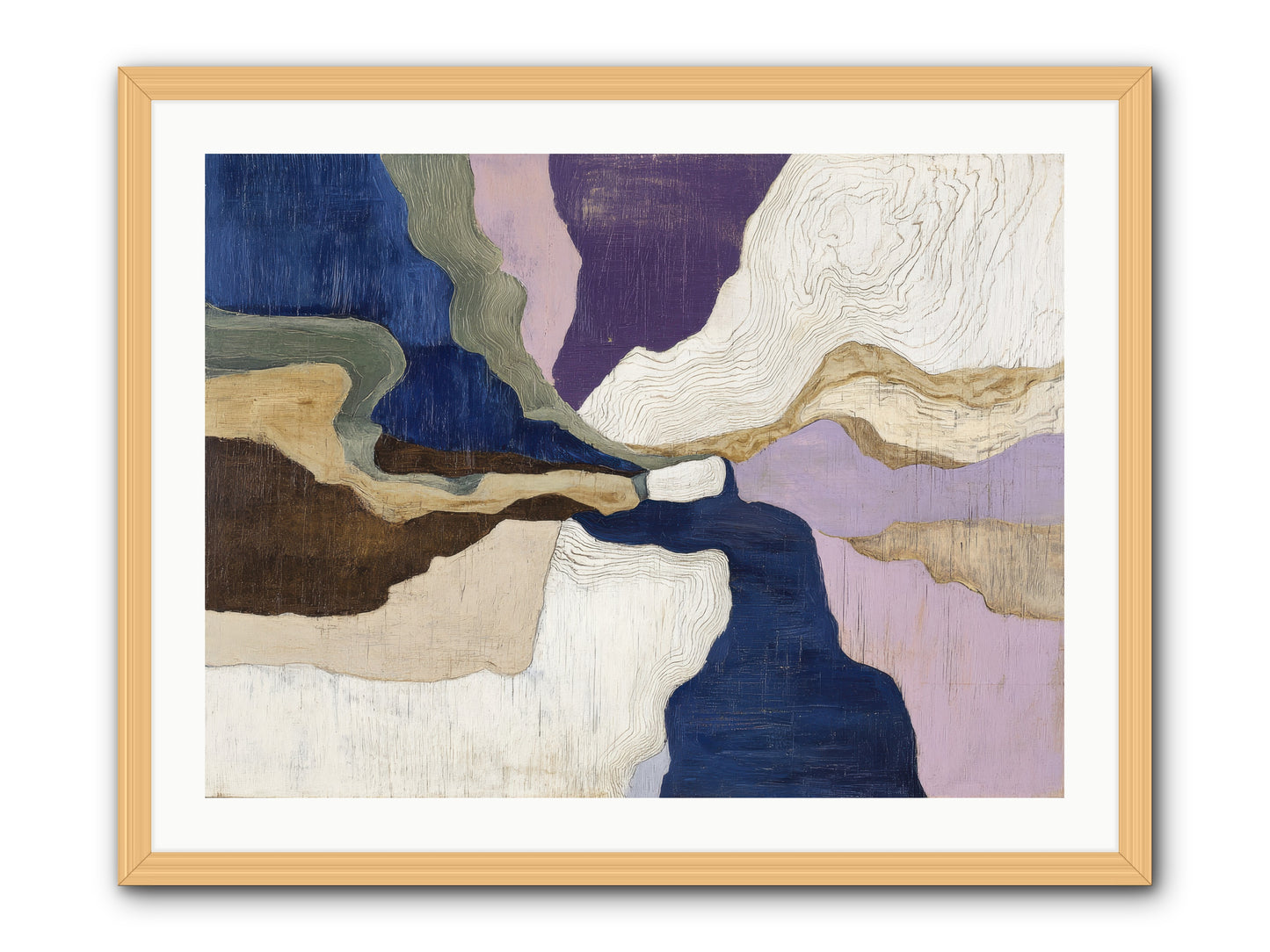 Duskfall Meadow -- Framed Print - Natural 32x24