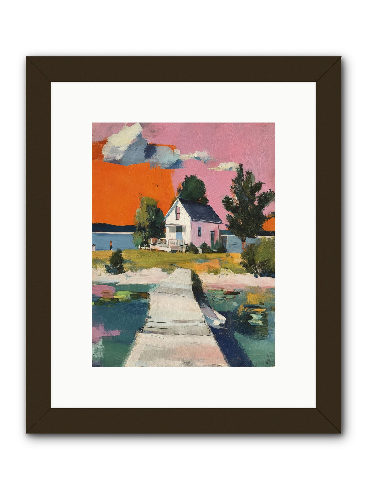 Dusk's Sweet Kiss -- Framed Print - Black 9x12