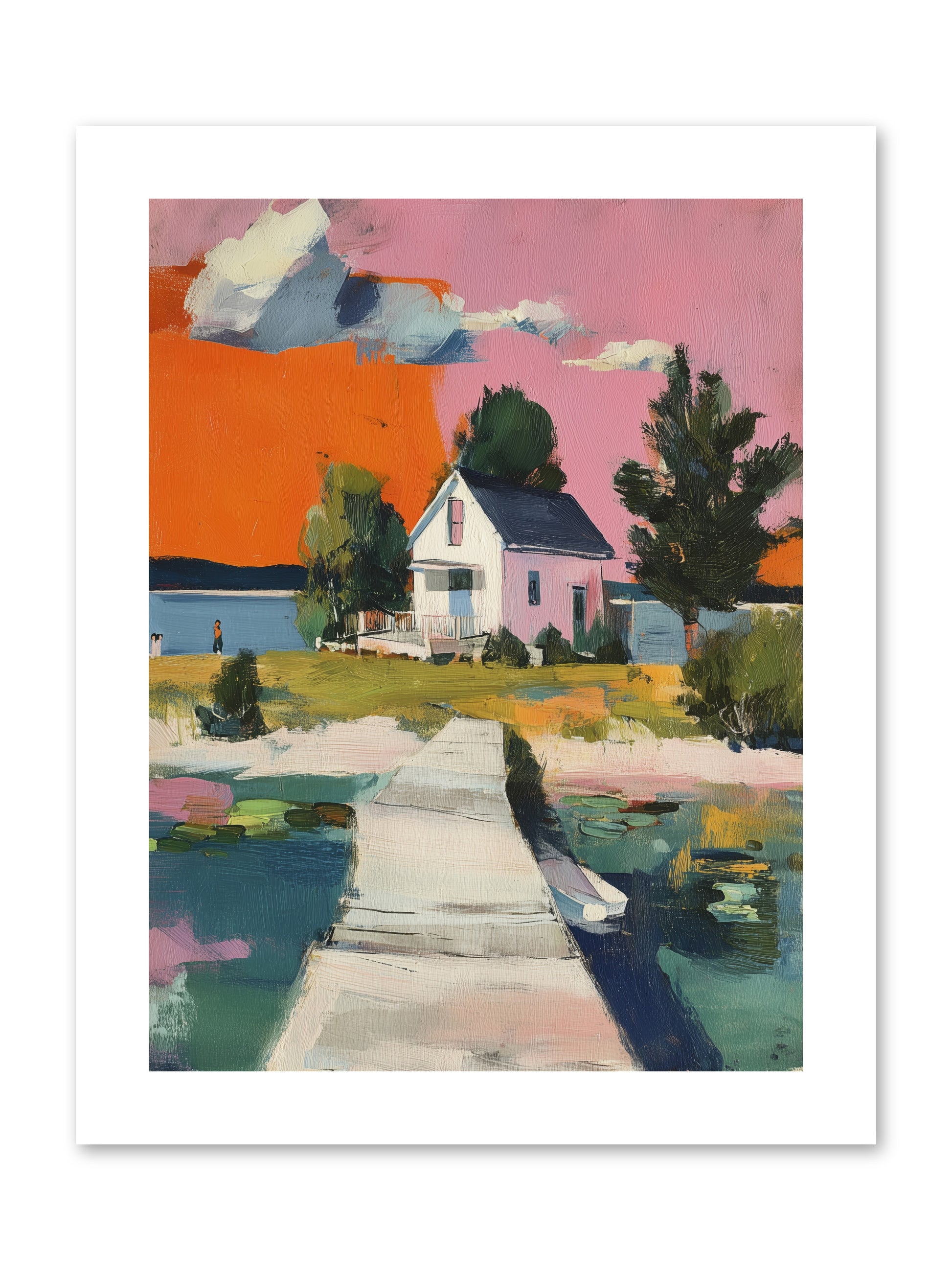 Dusk's Sweet Kiss -- Paper Print 9x12