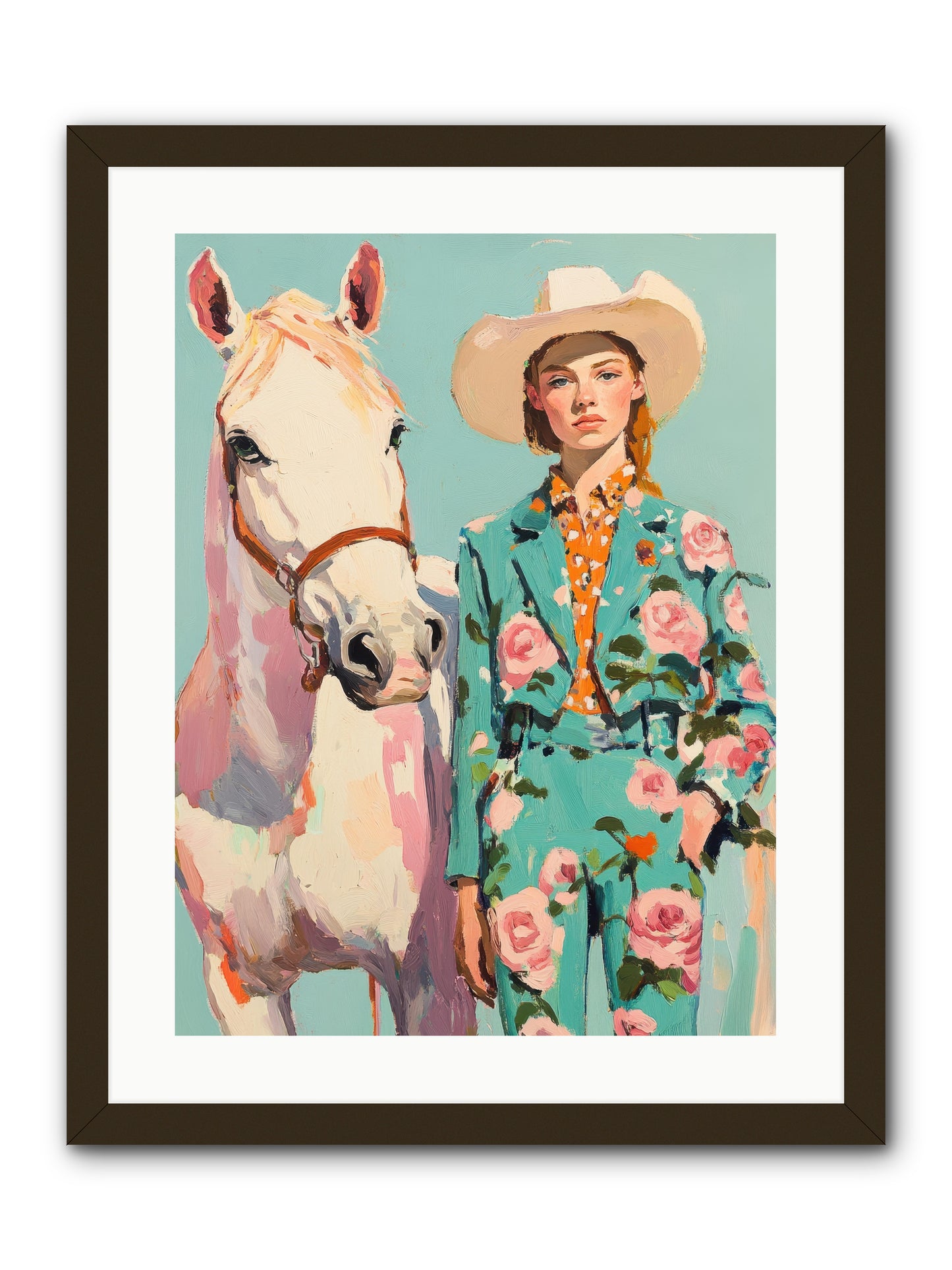 Dust Storm Rider -- Framed Print - Black 18x24