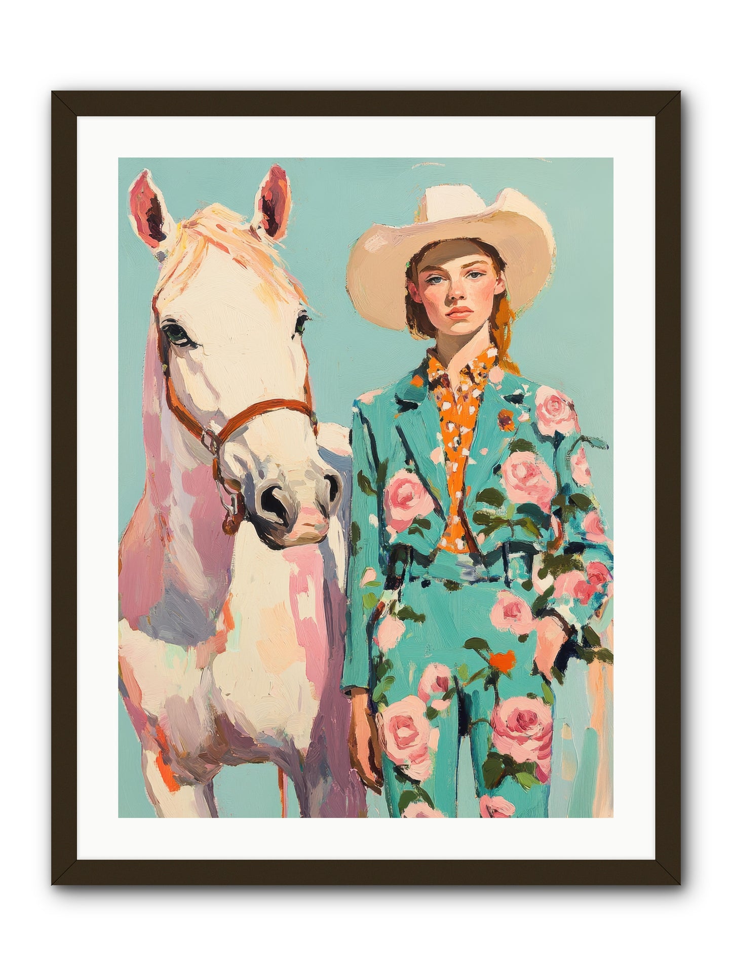 Dust Storm Rider -- Framed Print - Black 24x32