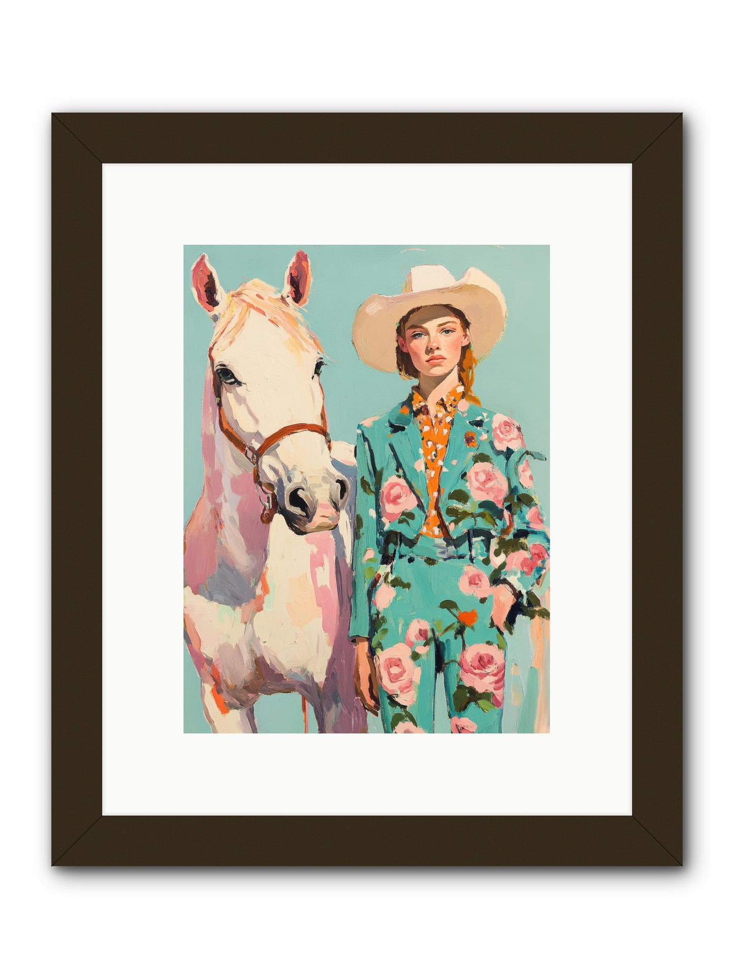 Dust Storm Rider -- Framed Print - Black 9x12