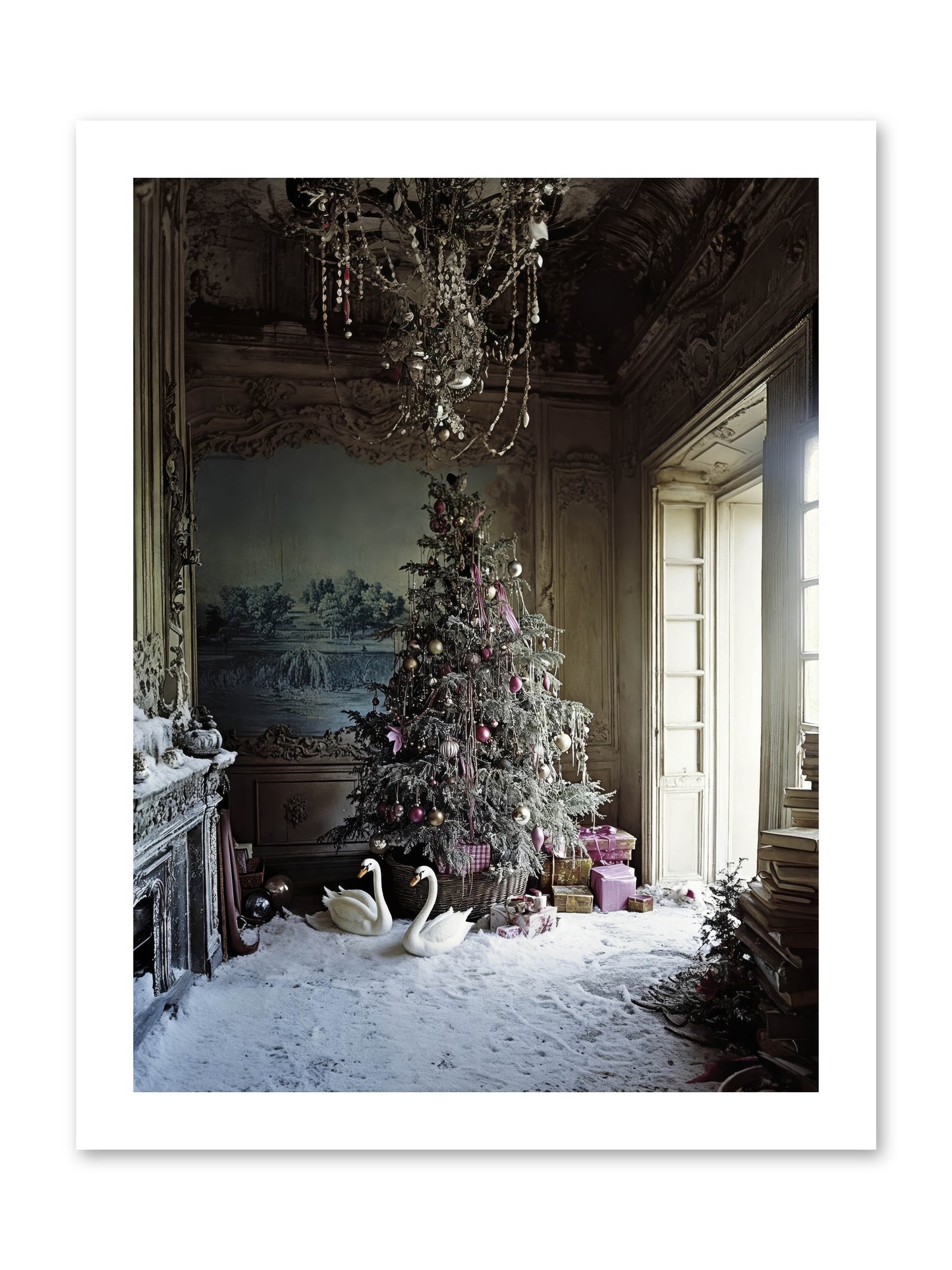 Dusted In Moonlight Miracles -- Loose Canvas Print 12x16