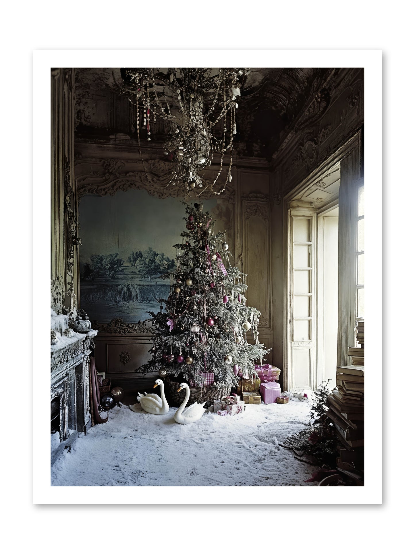 Dusted In Moonlight Miracles -- Loose Canvas Print 18x24