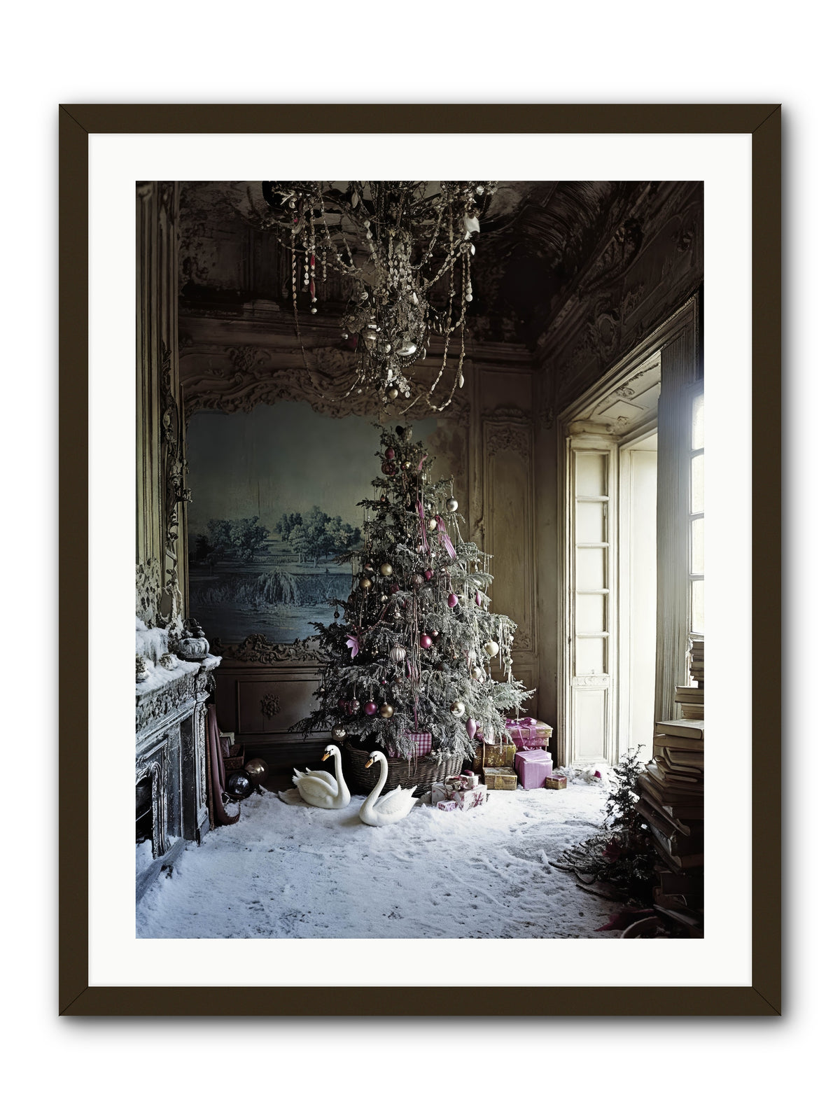 Dusted In Moonlight Miracles -- Framed Print - Black 24x32