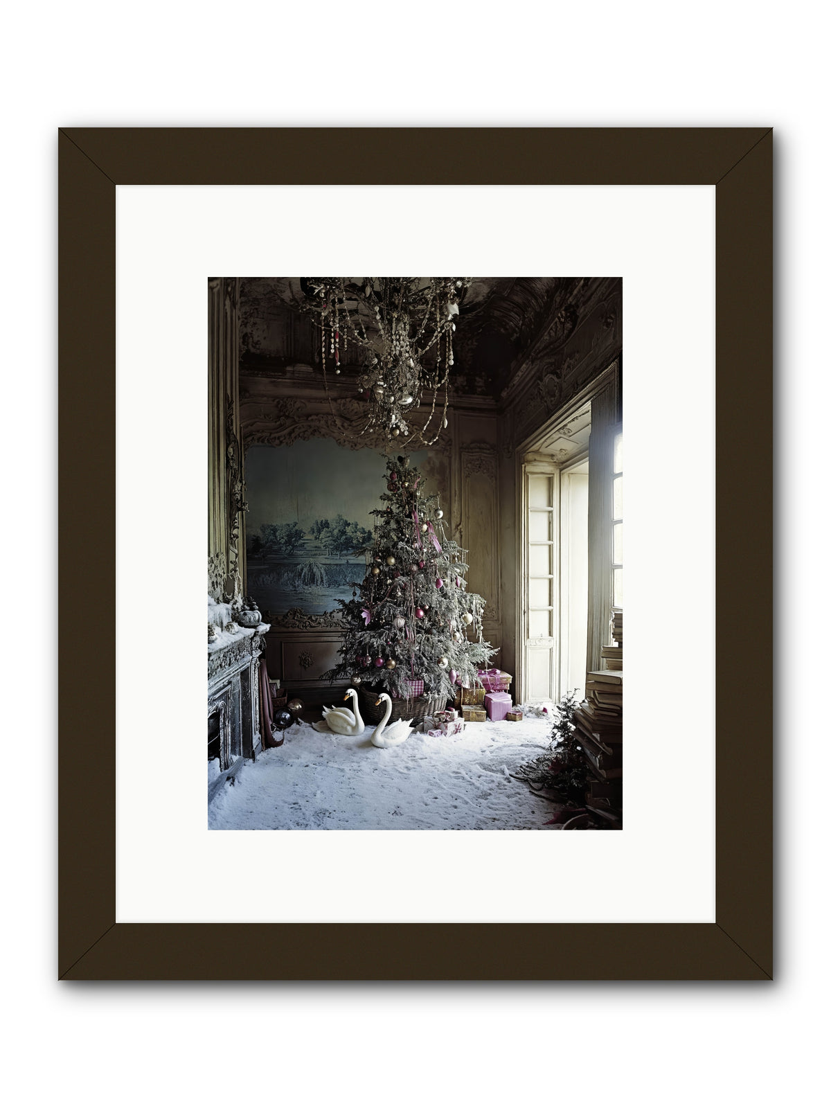 Dusted In Moonlight Miracles -- Framed Print - Black 9x12