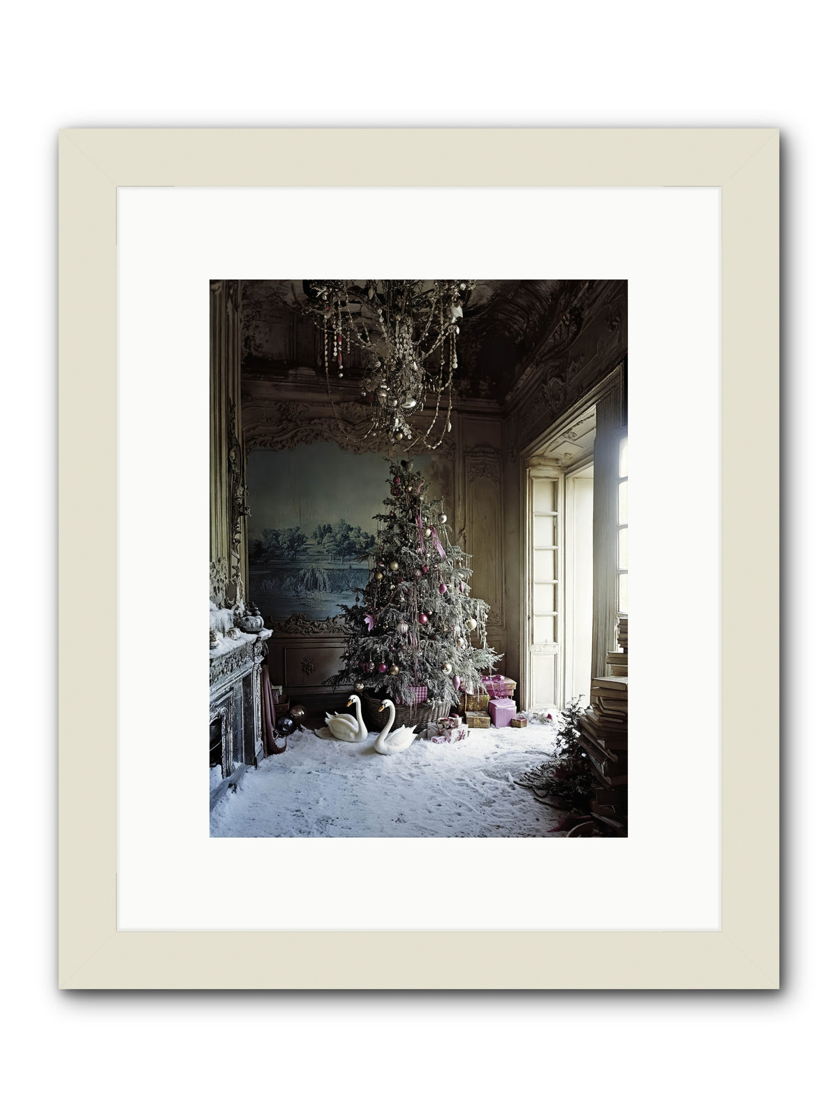 Dusted In Moonlight Miracles -- Framed Print - White 9x12